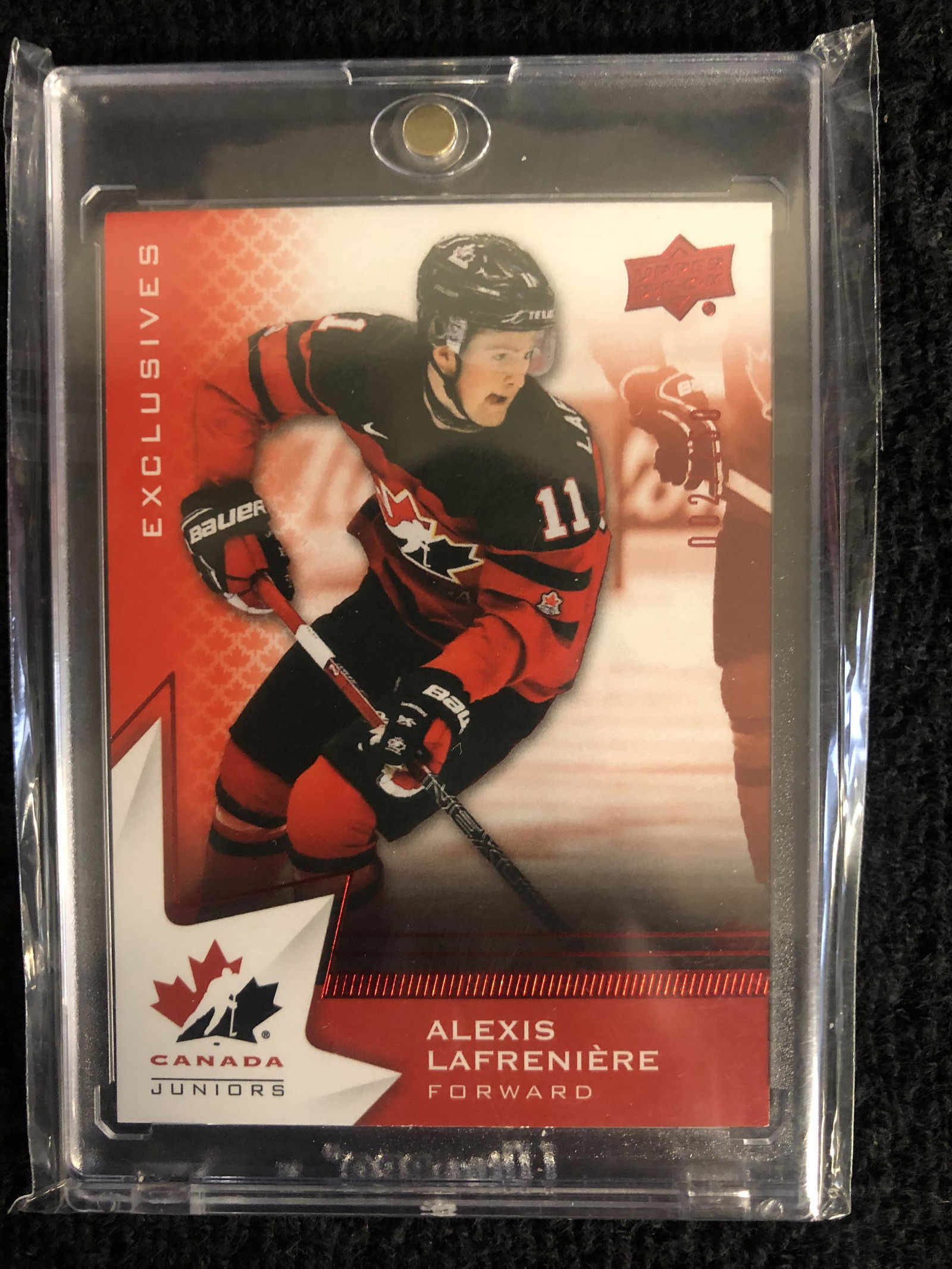 2020 UPPER DECK ALEXIS LAFRENIERE TEAM CANADA JUNIORS (1 of 2)