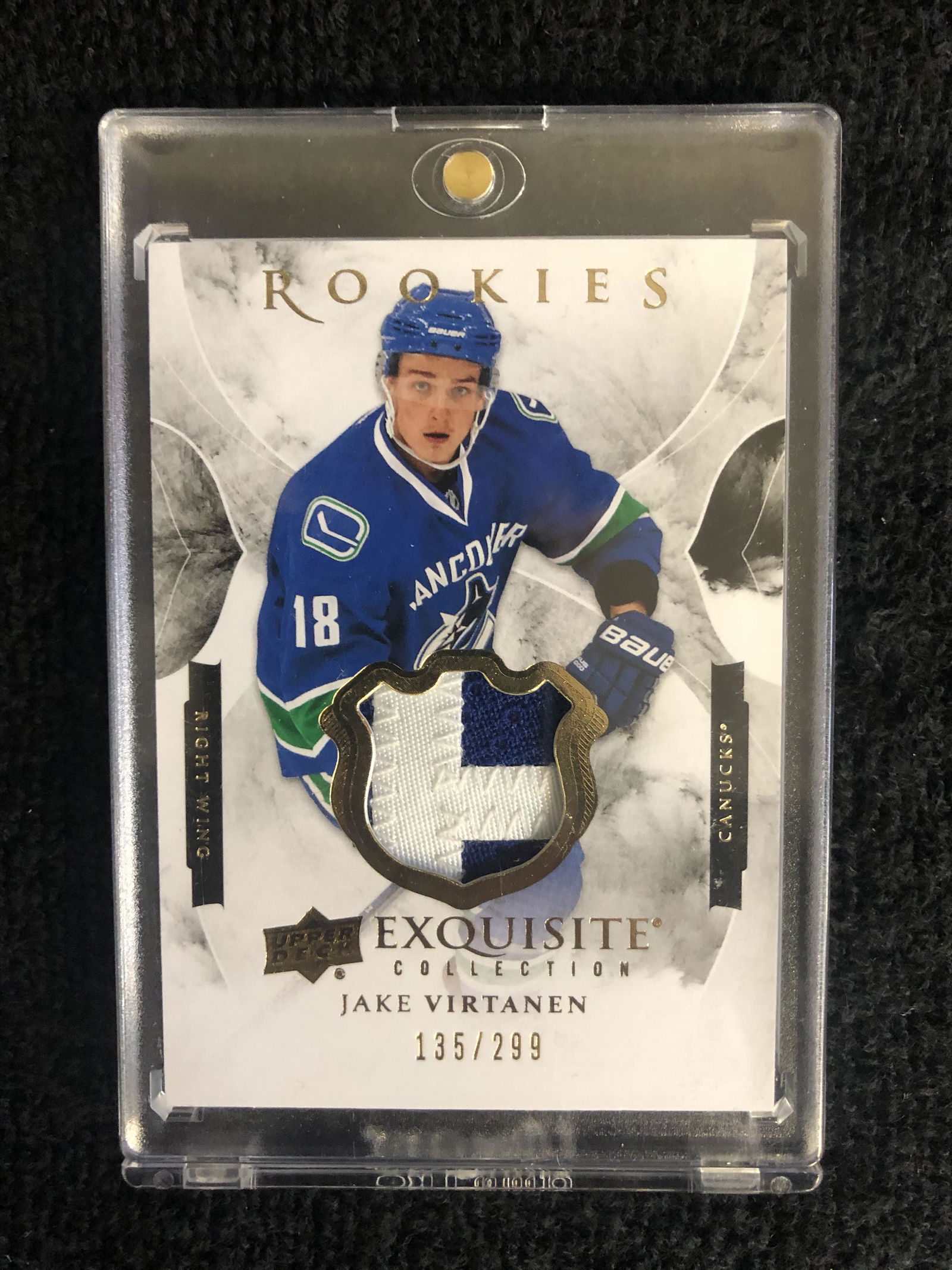 2015-16 UPPER DECK JAKE VIRTANEN EXQUISITE COLLECTION (1 of 2)