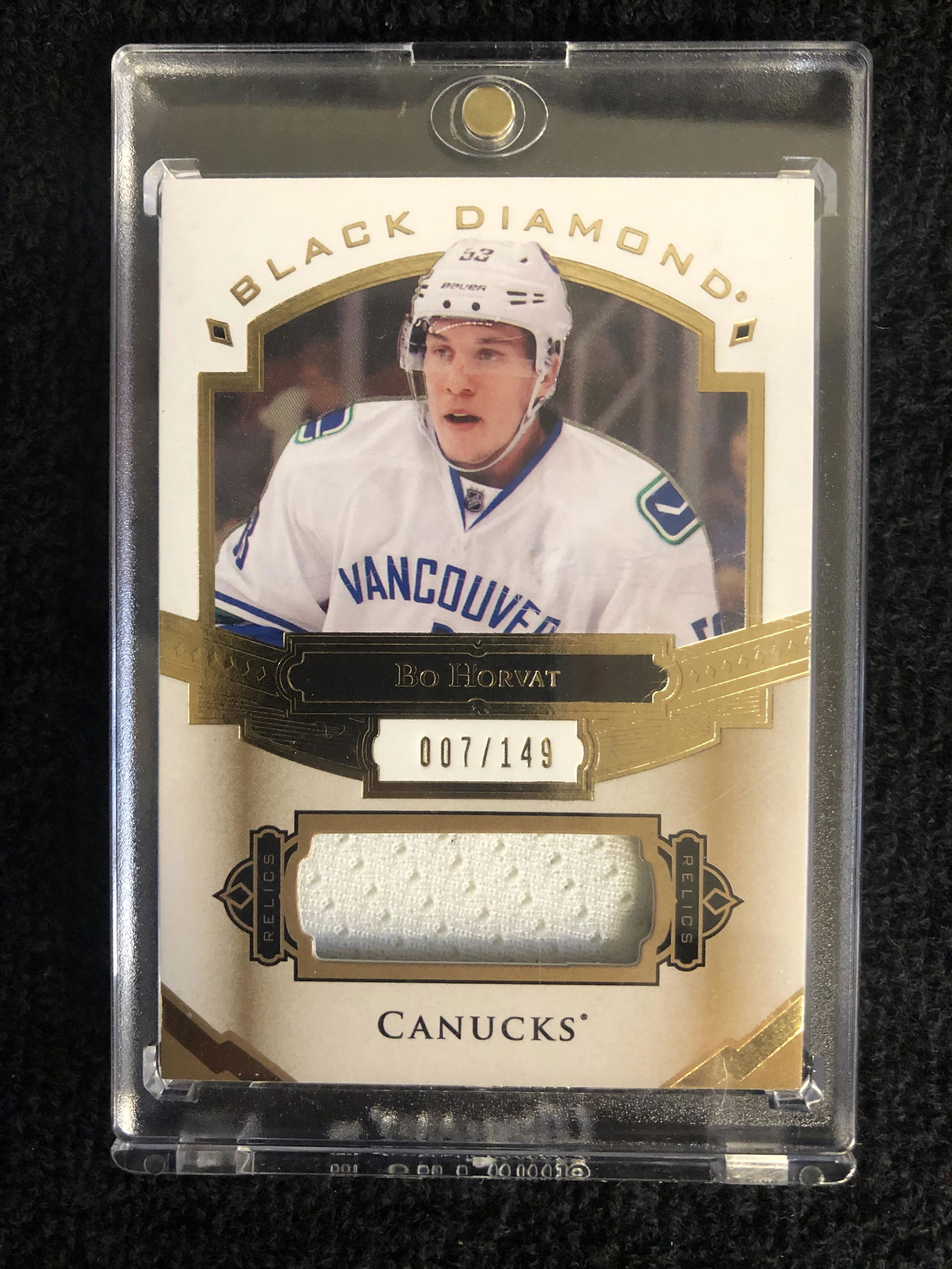 2016-17 UPPER DECK BO HORVAT BLACK DIAMOND PATCH 7/149 (1 of 2)