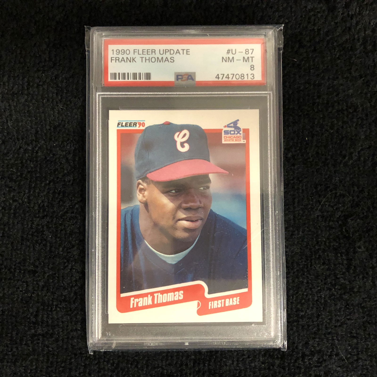 1990 FLEER UPDATE #U-87 FRANK THOMAS (PSA 8) (1 of 2)
