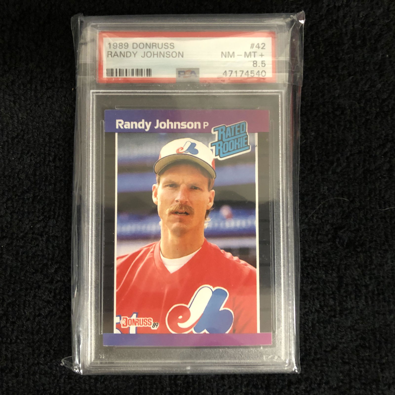 1989 DONRUSS #42 RANDY JOHNSON (PSA 8.5) (1 of 2)