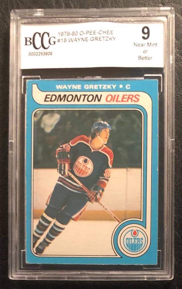 1979-80 O-PEE-CHEE #18 WAYNE GRETZKY RC (BCCG 9 NEAR (1 of 2)