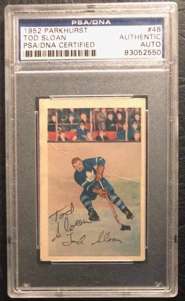 1952 TOPPS #48 TOD SLOAN (AUTHENTIC AUTO) PSA/ DNA (1 of 2)