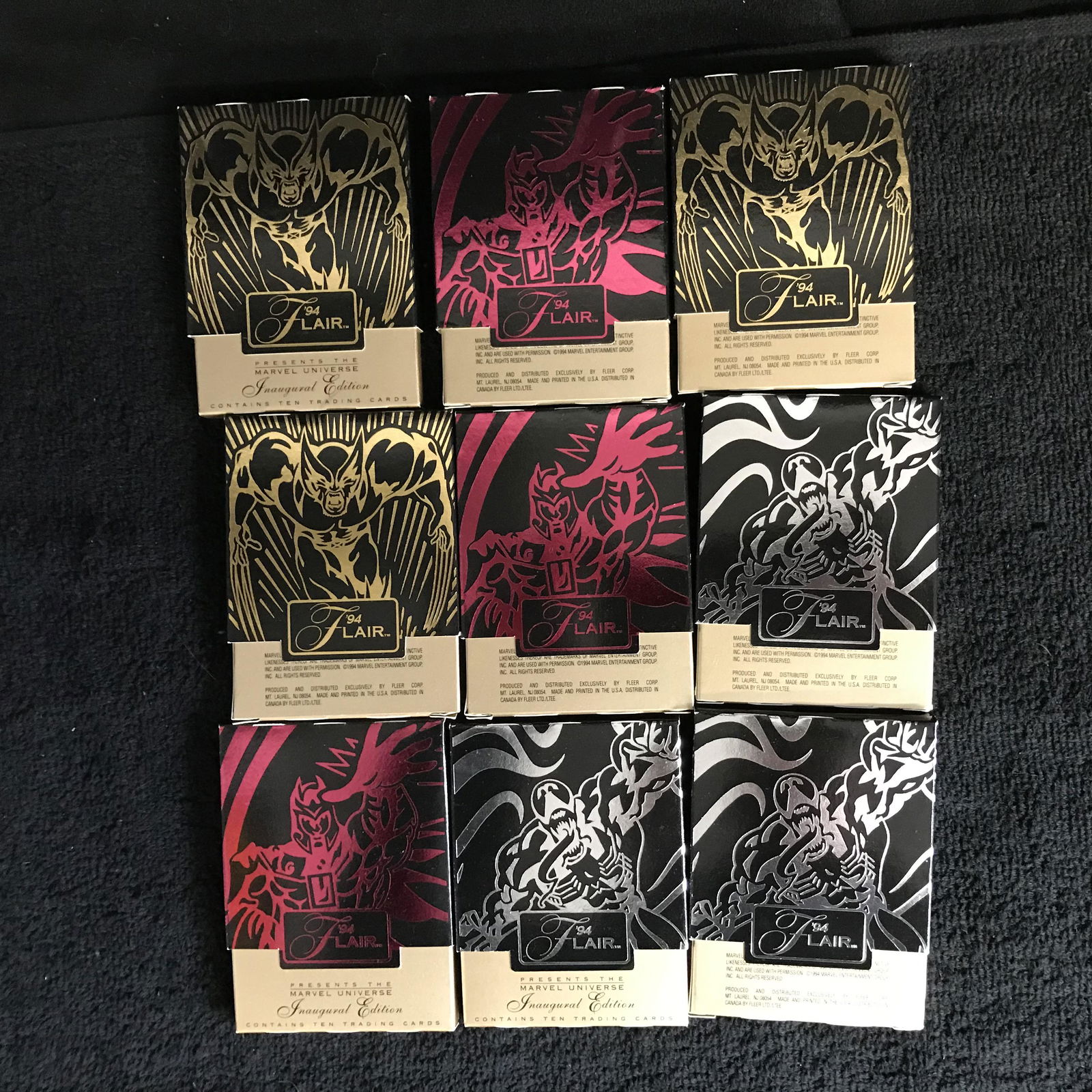 1994 FLAIR PRESENTS THE MARVEL UNIVERSE CARD LOT (1 of 1)