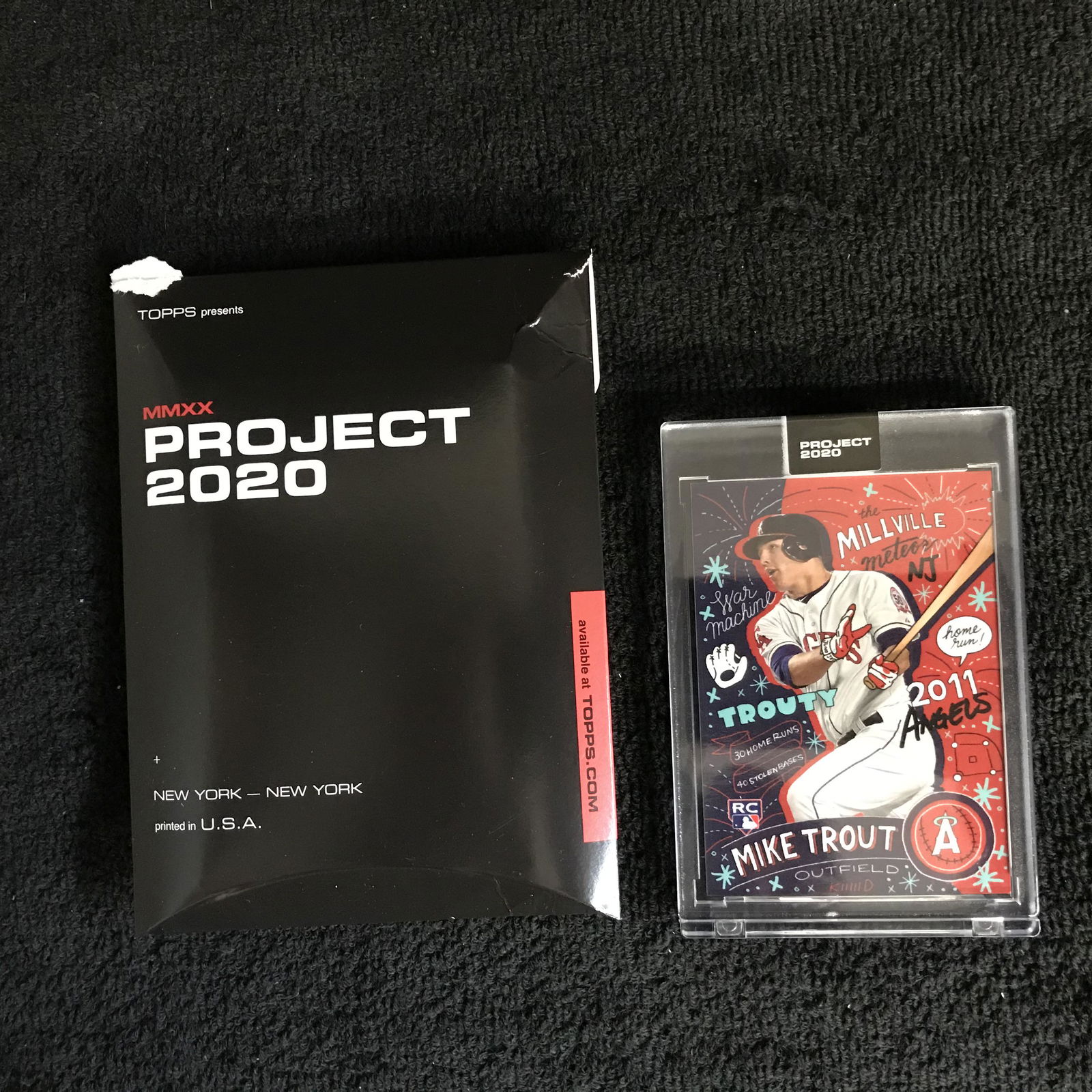 TOPPS MMXX PROJECT 2020 MIKE TROUT BASEBALL CARD (1 of 1)