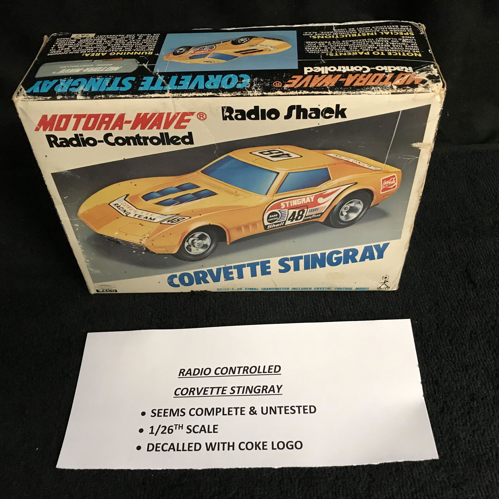 RADIO SHACK RC CORVETTE STINGRAY (1 of 2)