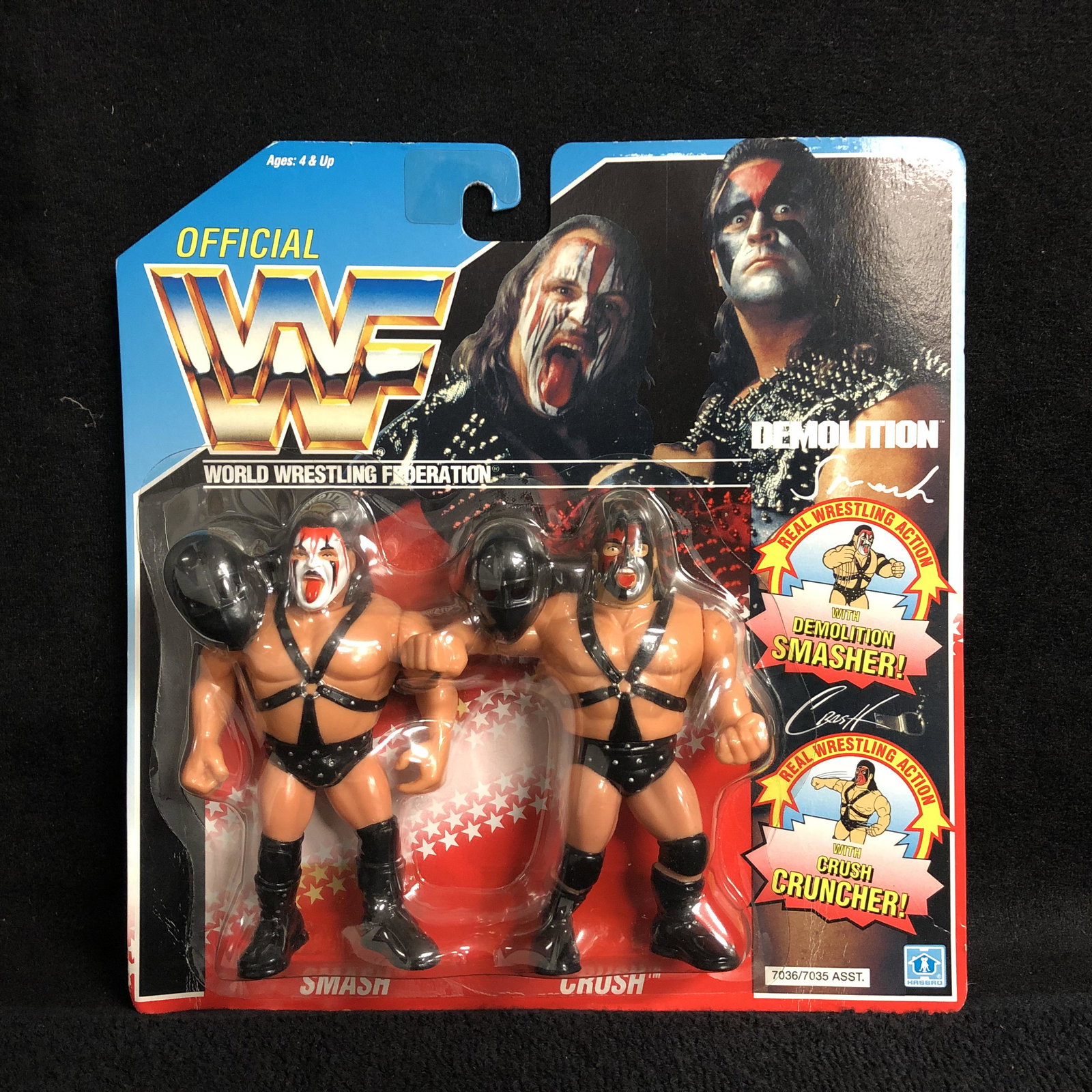 WWE DEMOLITION Smash & Crush WRESTLING FIGURES HASBRO: WWE DEMOLITION Smash & Crush WRESTLING FIGURES HASBRO Tag Team WWF Blue Card MOC