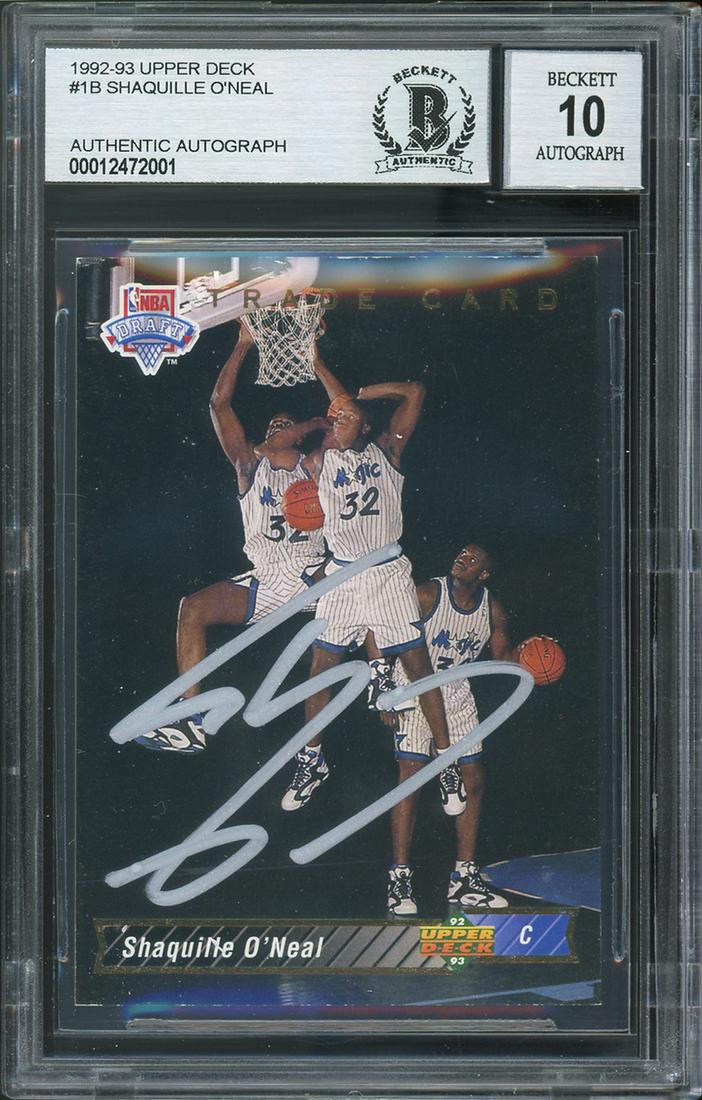 1992-93 UPPER DECK #1B SHAQUILLE O'NEAL AUTHENTIC (1 of 2)