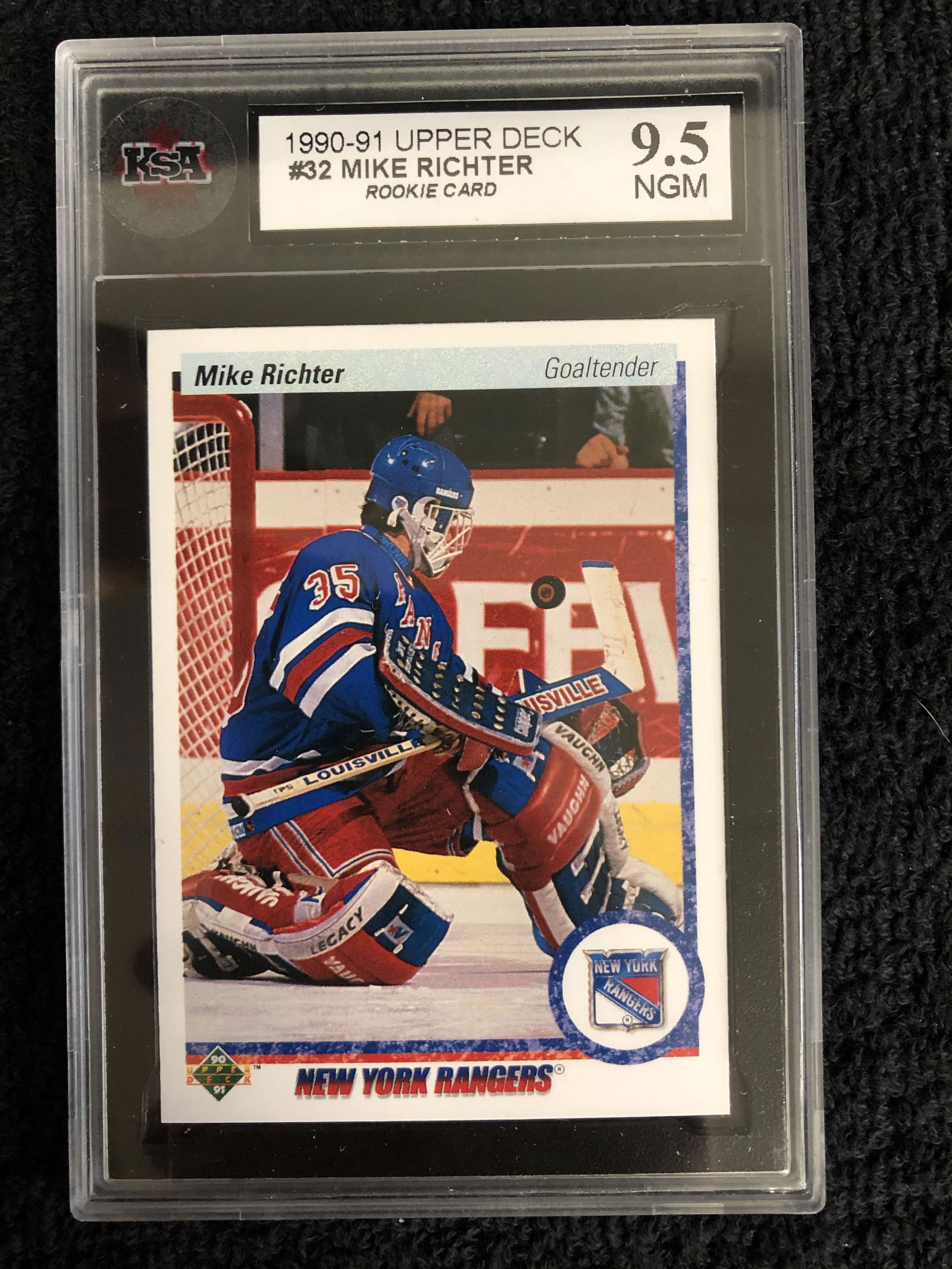 1990-91 UPPER DECK #32 MIKE RICHTER Rookie Card (9.5 (1 of 1)