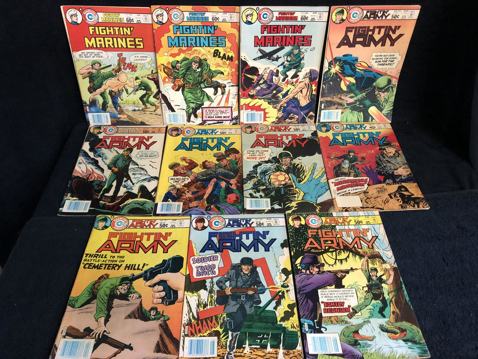 FIGHTIN' ARMY COMIC BOOK LOT (CHARLTON COMICS) (1 of 1)