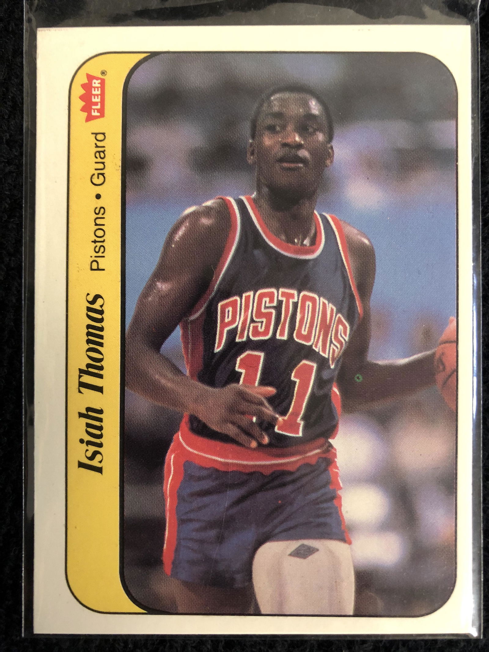 1986-87 Fleer - ISIAH THOMAS - Sticker Rookie #10 of 11 (1 of 2)