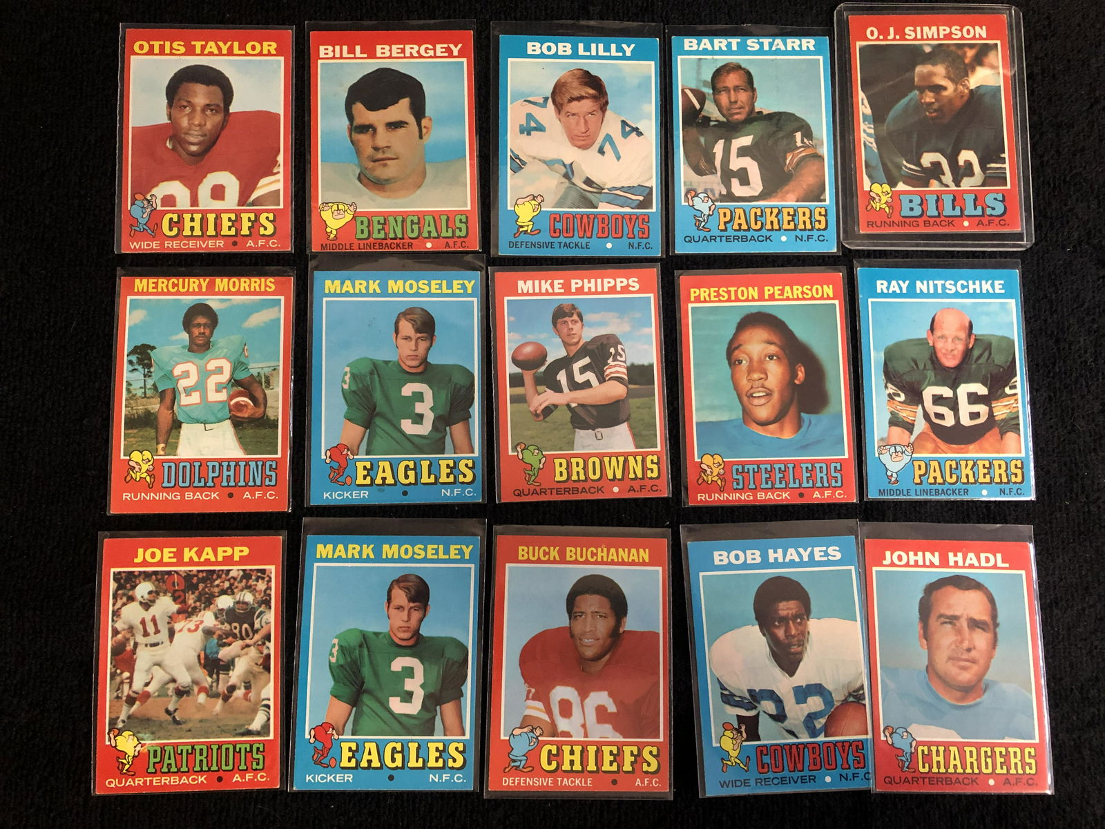1971 TOPPS FOOTBALL CARD LOT (1 of 2)
