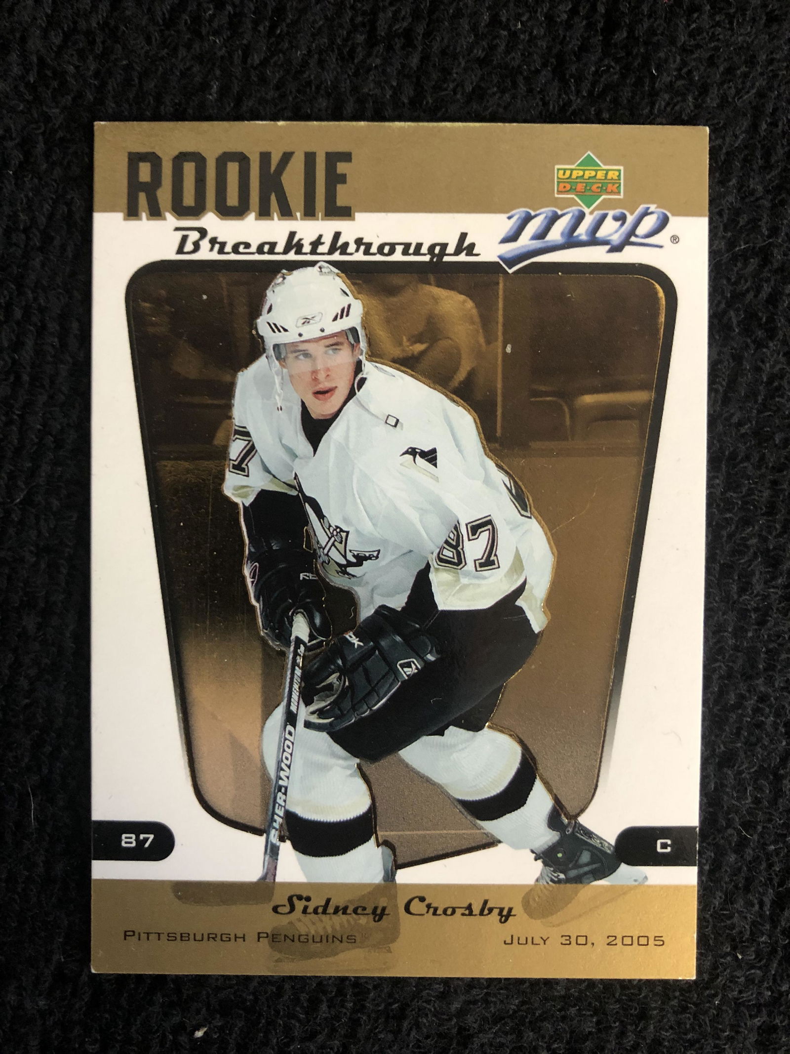 2005 Upper Deck MVP Sidney Crosby Rookie Breakthrough (1 of 2)