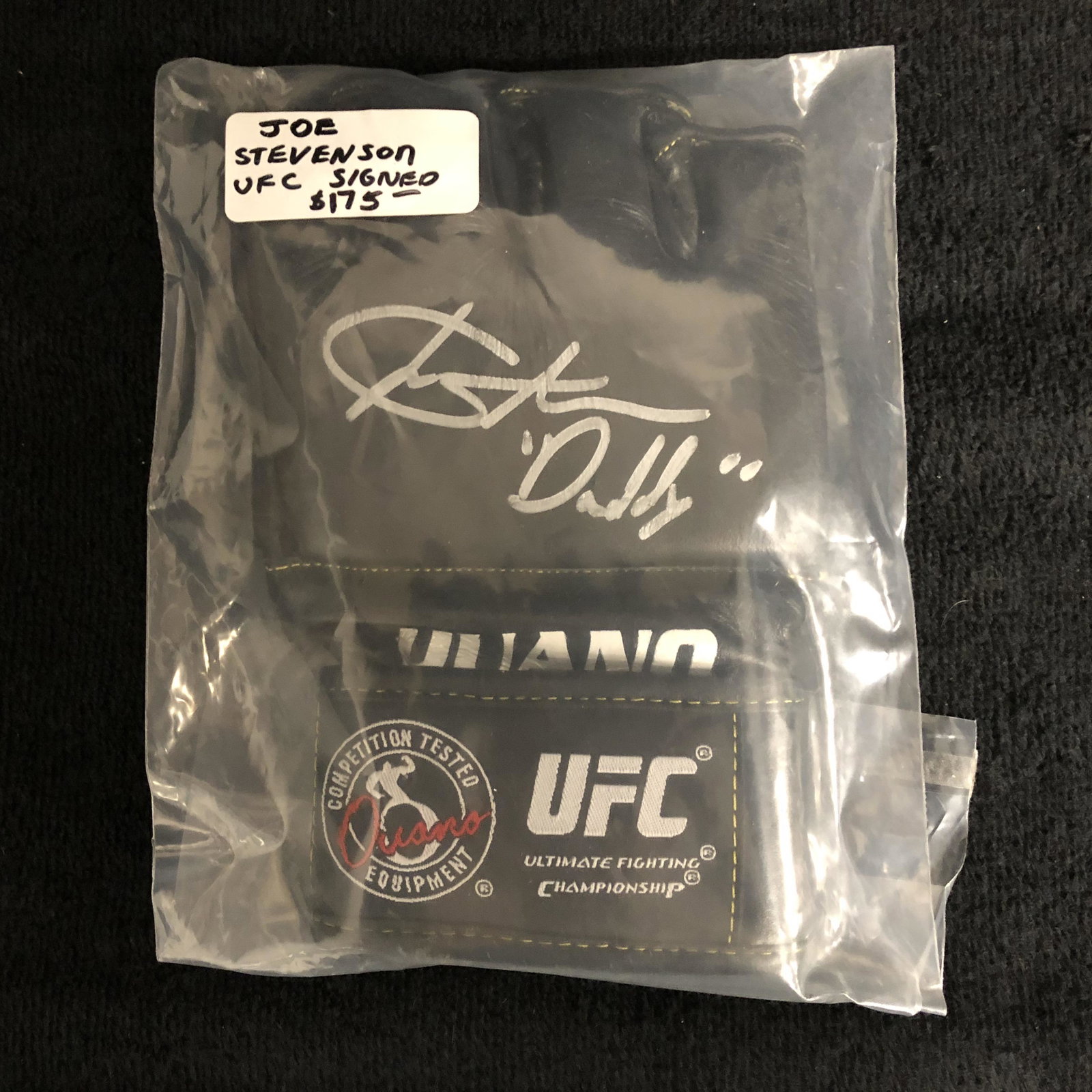 JOE STEVENSON AUTOGRAPHED UFC GLOVE (1 of 1)