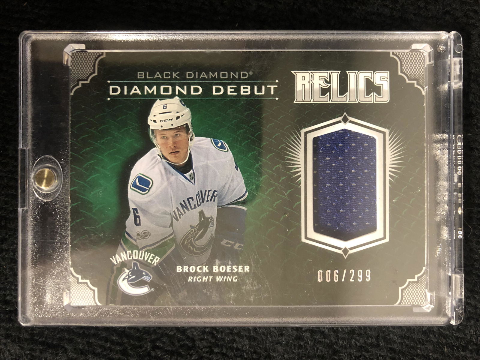 2017-18 UPPER DECK BLACK DIAMOND BROCK BOESER DIAMOND (1 of 1)