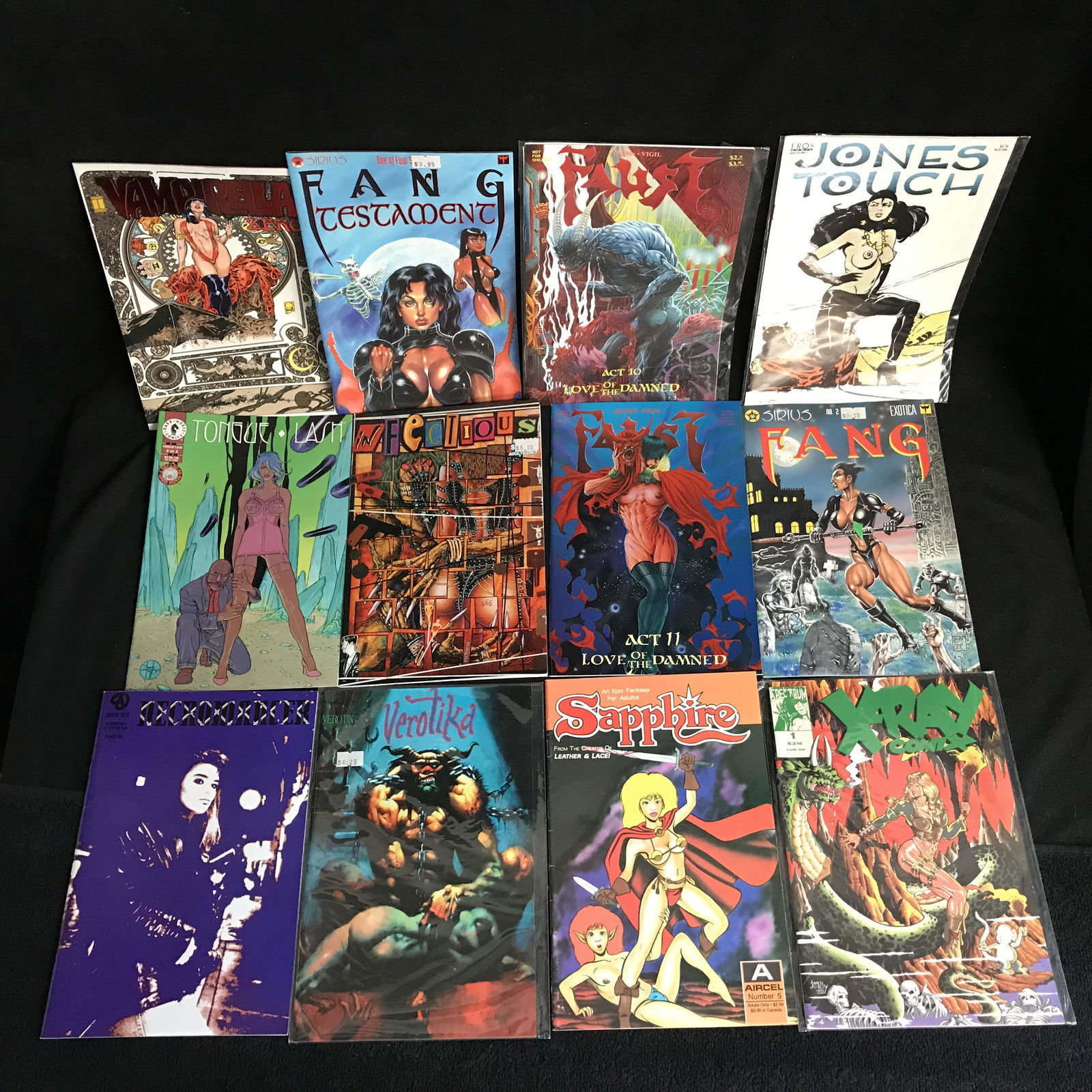 ASSORTED COMIC BOOK LOT (TONGUE LASH, SAPPHIRE...) (1 of 1)