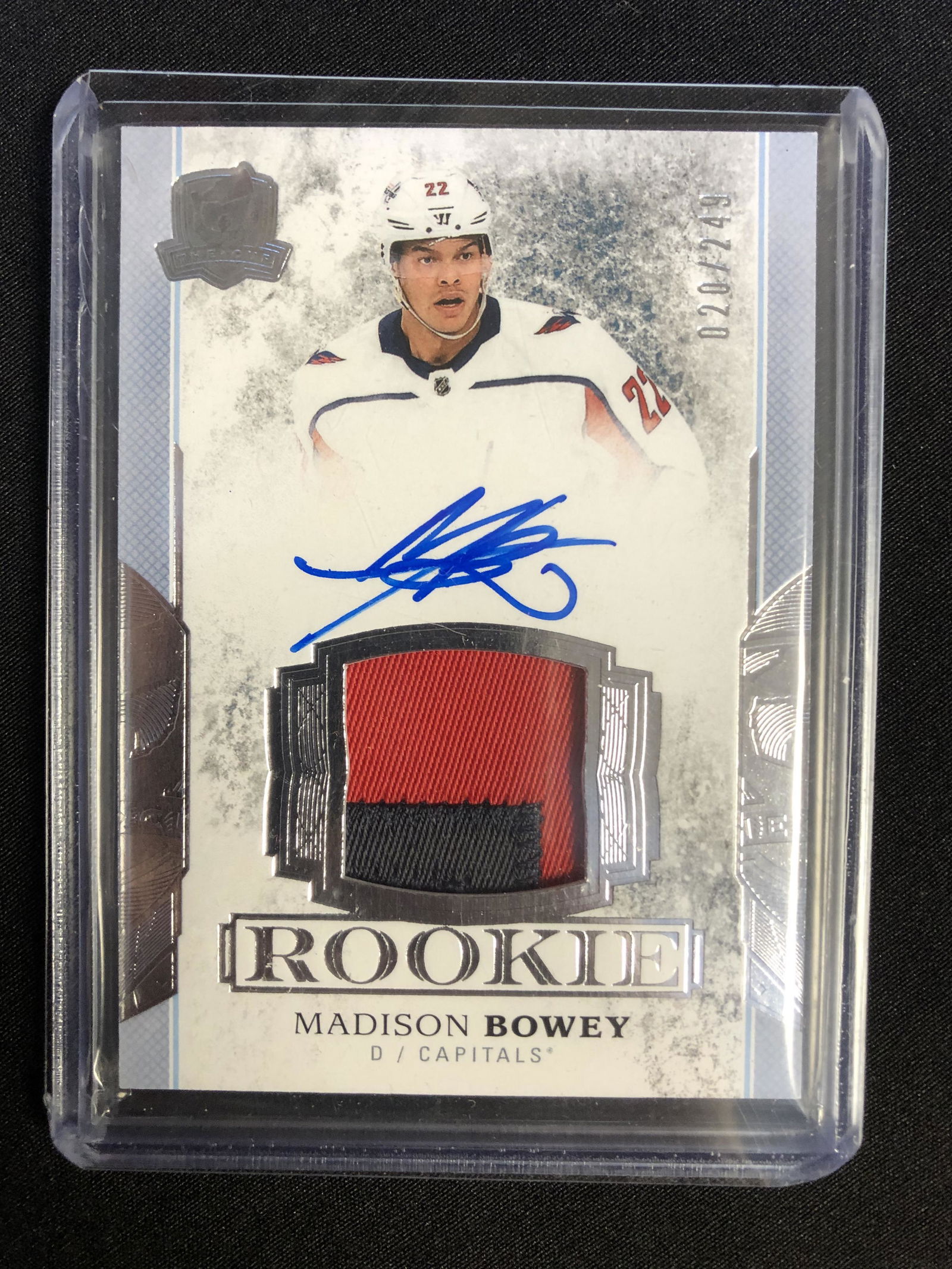 2017-18 The Cup Rookie Patch Auto #148 Madison Bowey (1 of 1)