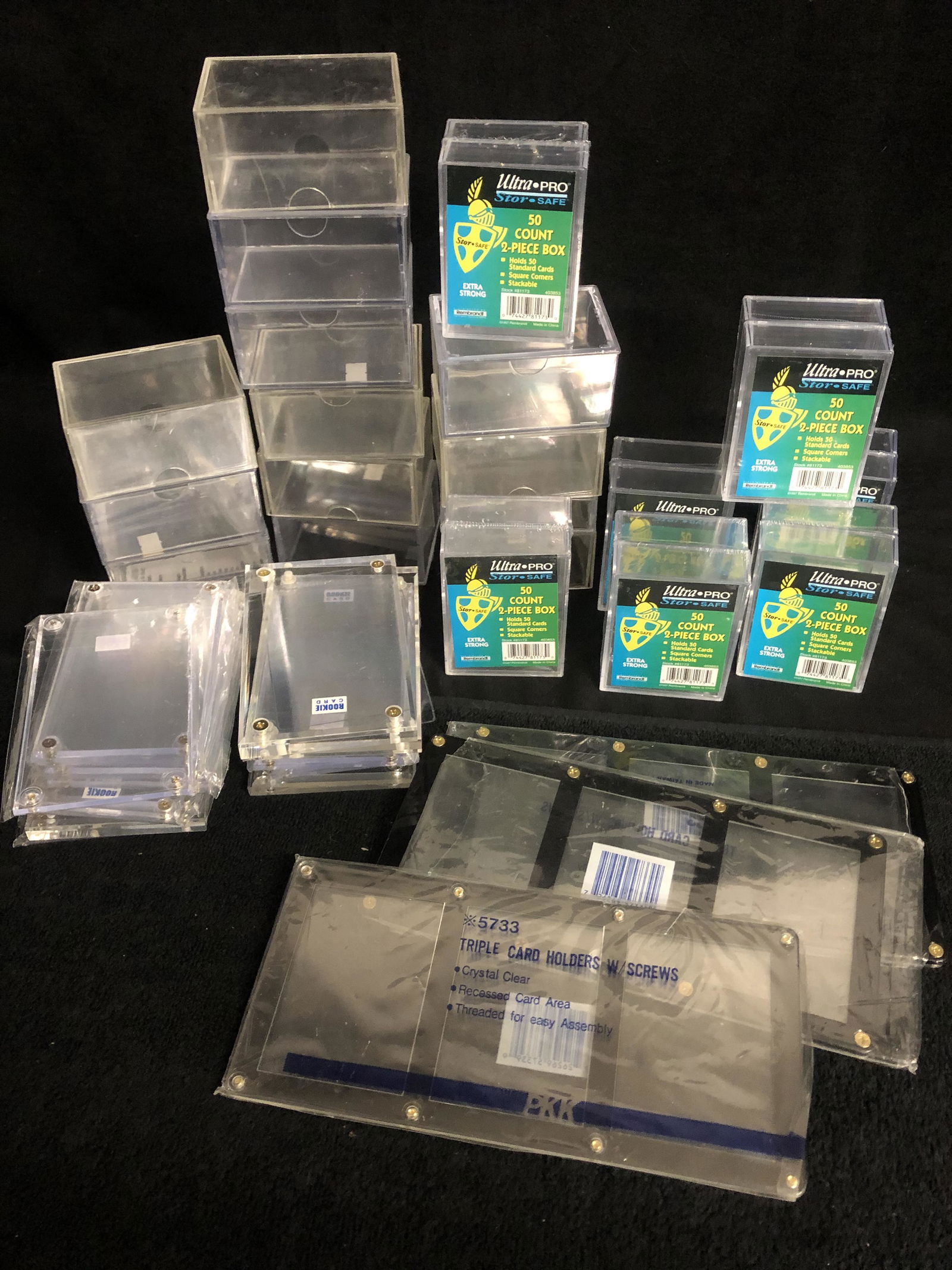 ASSORTED TRADING CARD HOLDERS LOT (1 of 1)
