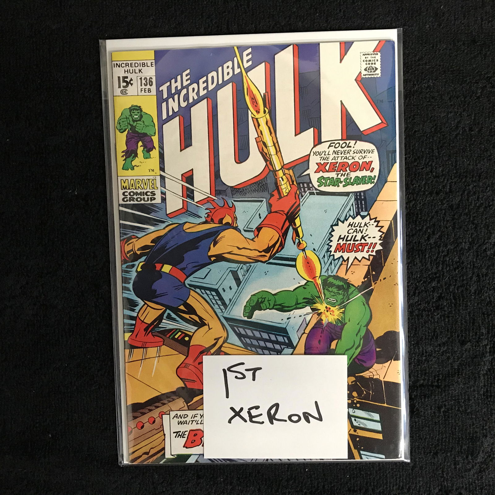 THE INCREDIBLE HULK #136 (MARVEL COMICS) (1 of 1)