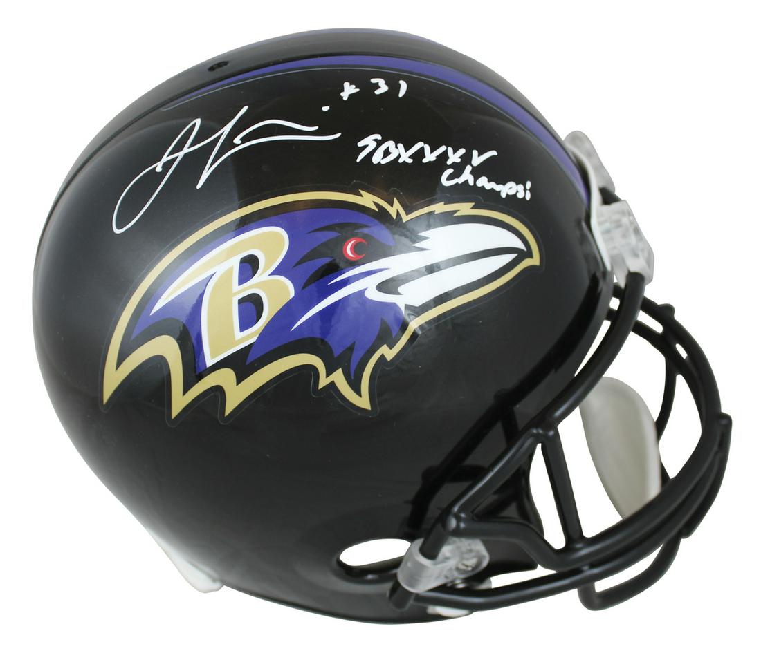 BALTIMORE RAVENS JAMAL LEWIS "SB XXXV CHAMPS" SIGNED (1 of 2)