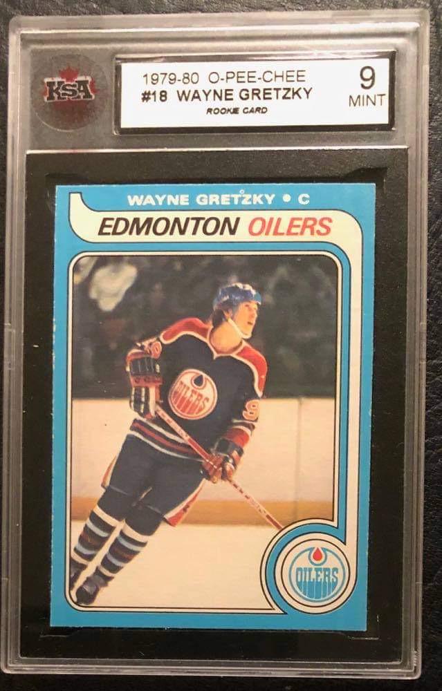 1979-80 O-PEE-CHE #18 WAYNE GRETZKY ROOKIE CARD (KSA (1 of 2)