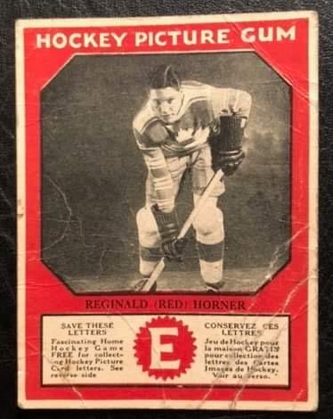 1933-34 HAMILTON GUM V252 #47 RED HORNER RC: 1933-34 HAMILTON GUM V252 #47 RED HORNER RC