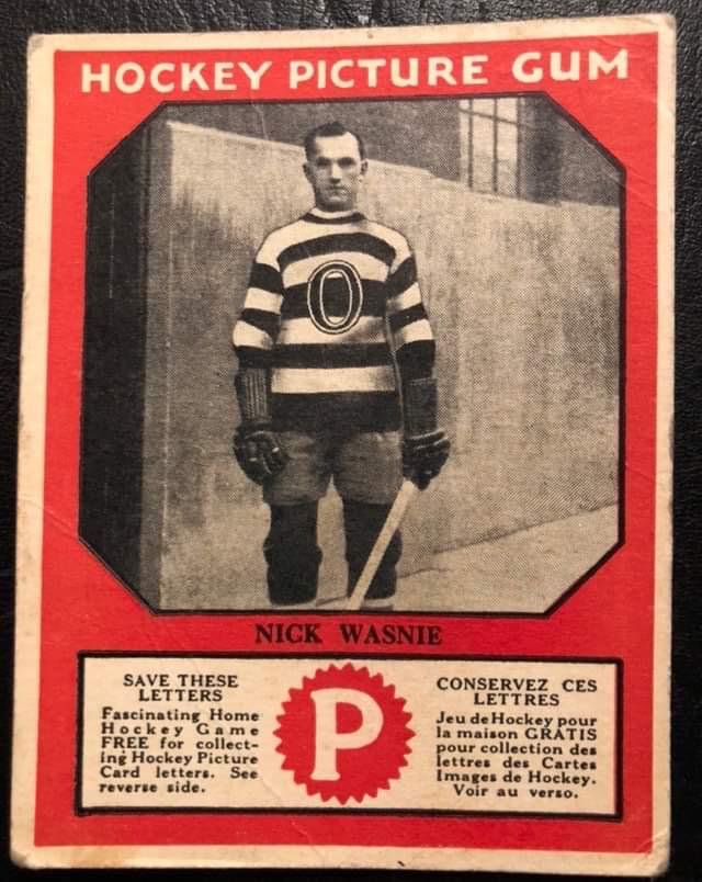 1933-34 HAMILTON GUM V252 #50 NICK WASNIE: 1933-34 HAMILTON GUM V252 #50 NICK WASNIE