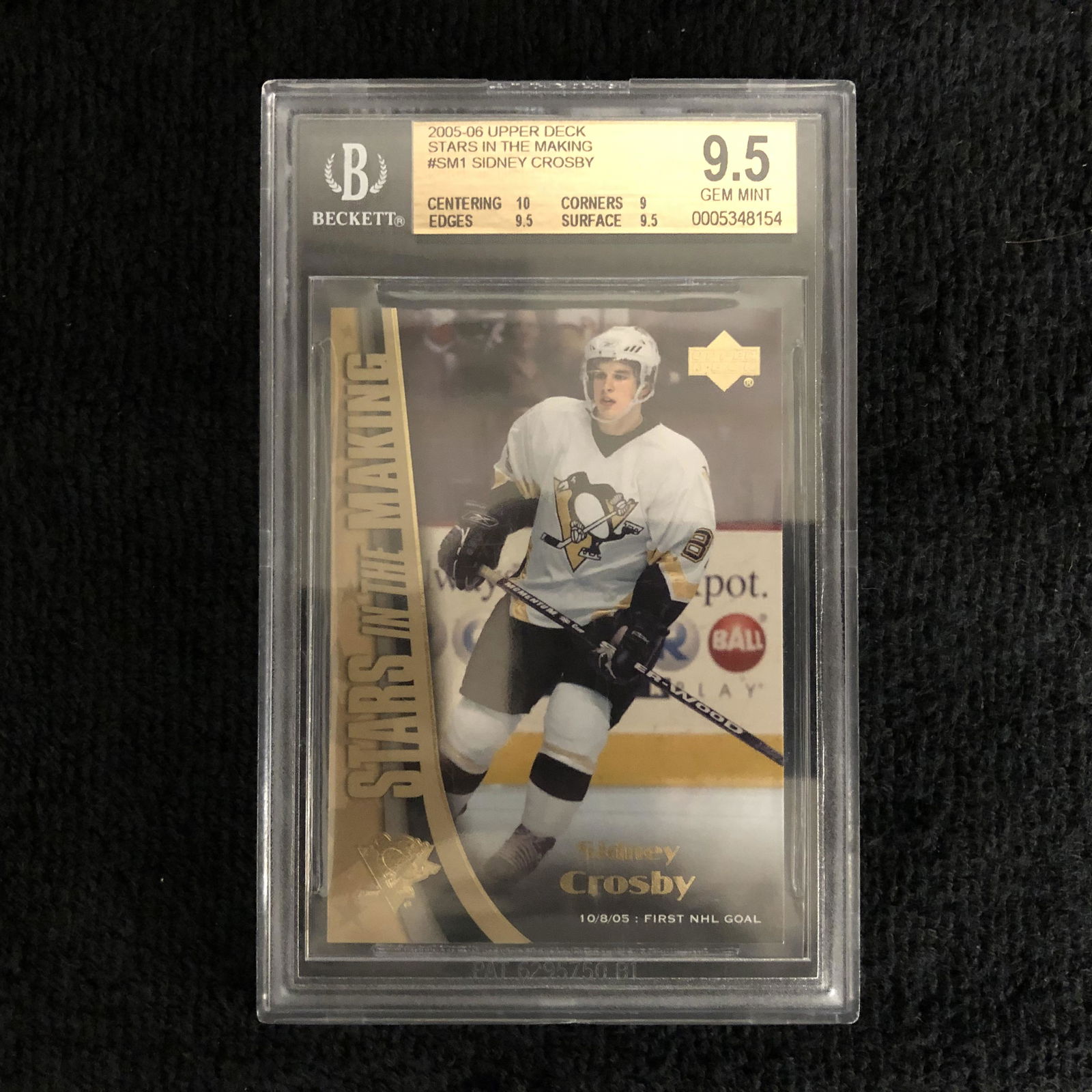 2005-06 UPPER DECK SIDNEY CROSBY STARS IN THE MAKING (1 of 2)