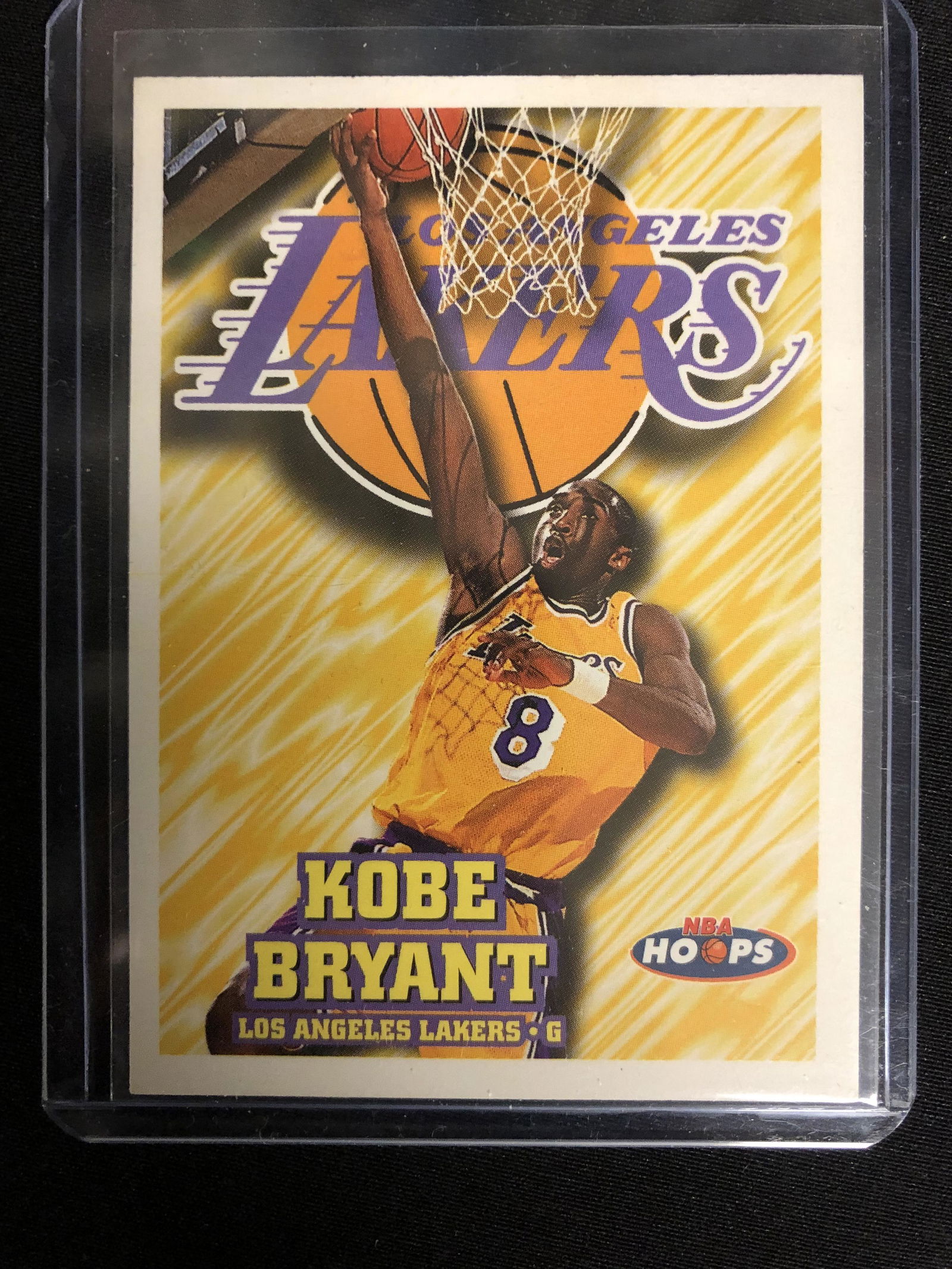 1997 NBA HOOPS BASKETBALL CARD # 75 - KOBE BRYANT - LOS (1 of 2)