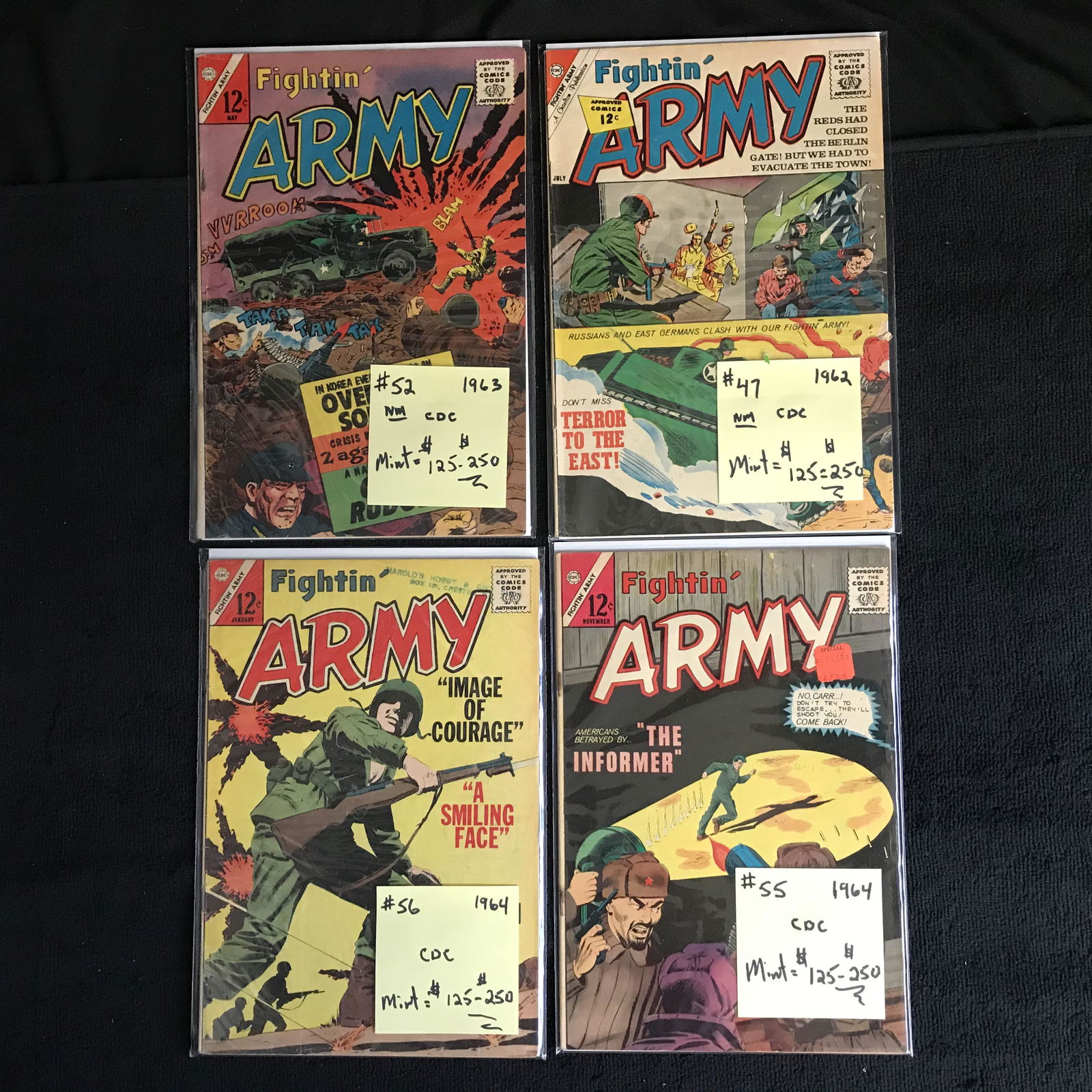 FIGHTIN' ARMY COMIC BOOK LOT (CDC) EARLY 1960s (1 of 1)