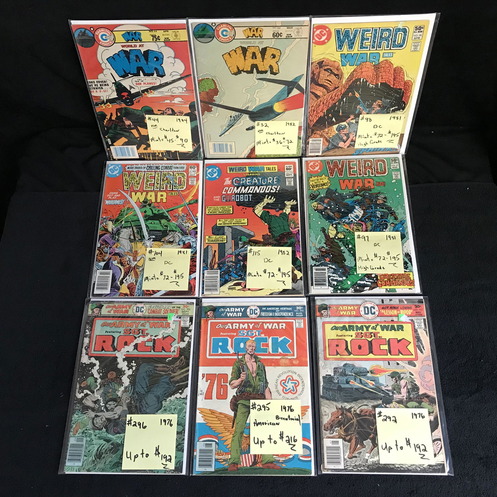 VINTAGE CHARLTON/ DC COMICS BOOK LOT (1 of 1)
