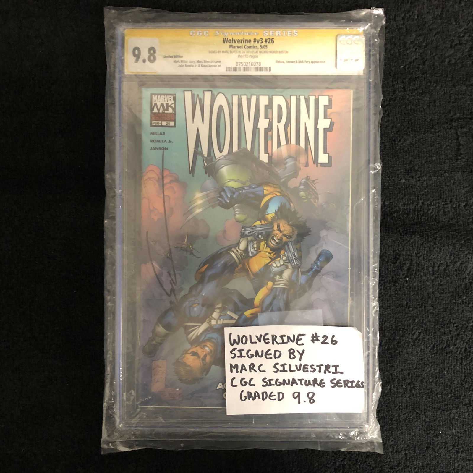 WOLVERINE #26 SIGNED BY MARC SILVESTRI (CGC SIGNATURE (1 of 1)