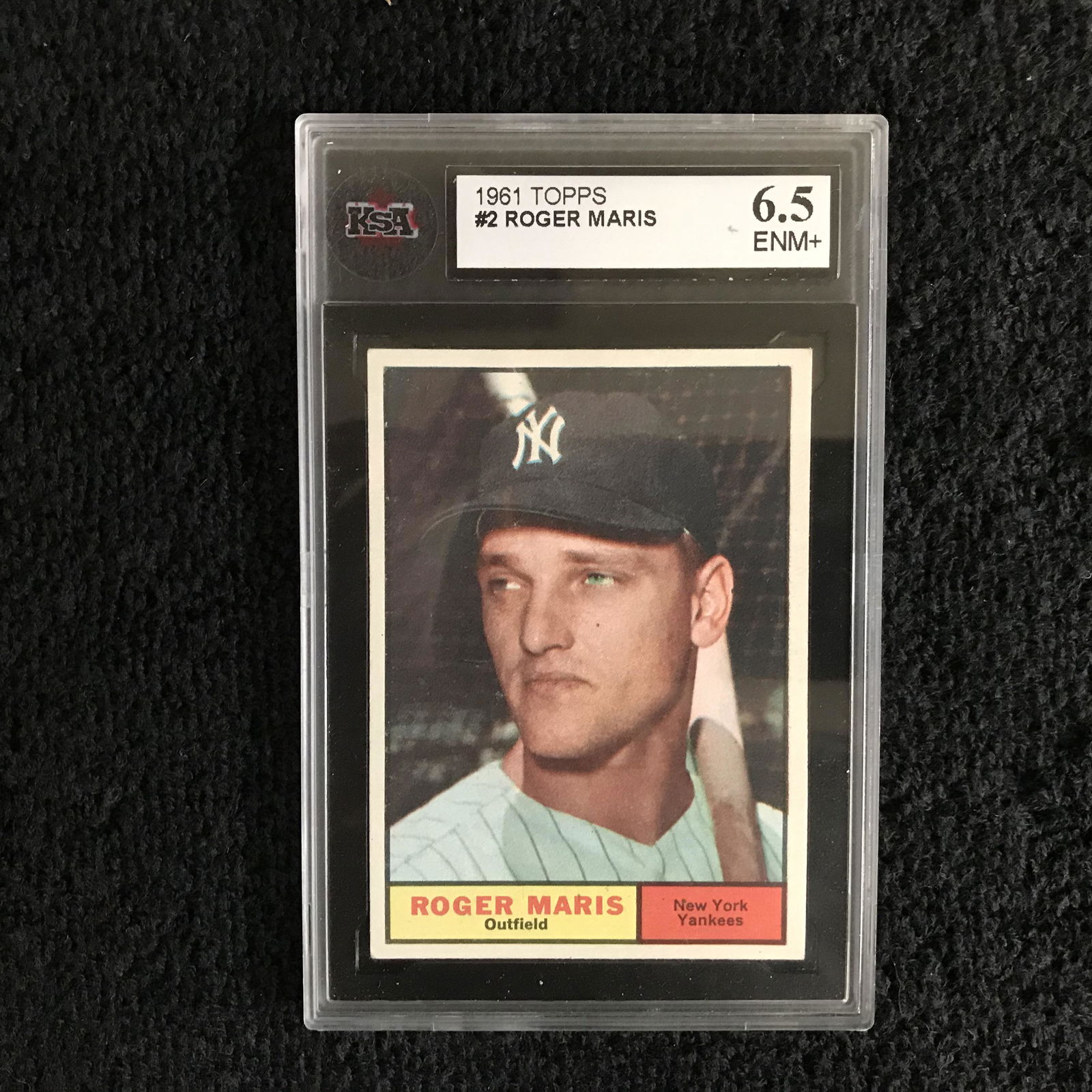 1961 TOPPS #2 ROGER MARIS (KSA 6.5) (1 of 1)