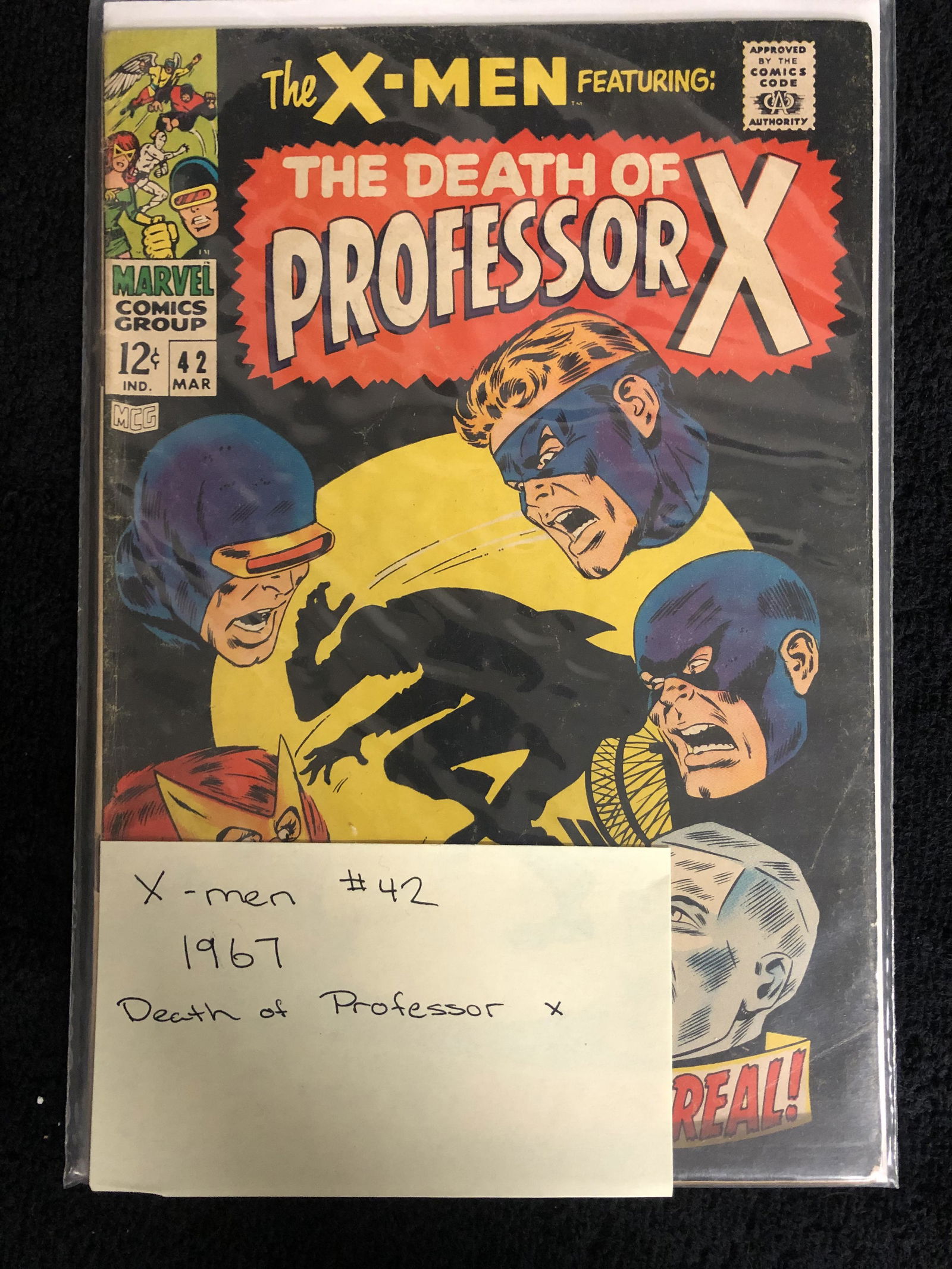 X-MEN #42 (DEATH OF PROFESSOR) MARVEL COMICS (1 of 1)