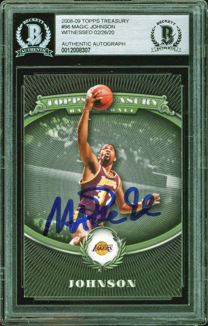 2008 Topps Treasury #98 Magic Johnson Los Angeles Laker (1 of 2)