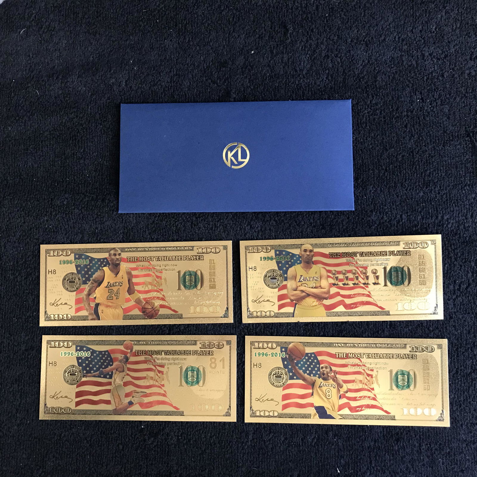 KOBE BRYANT NOVELTY BANK NOTE LOT (1 of 1)