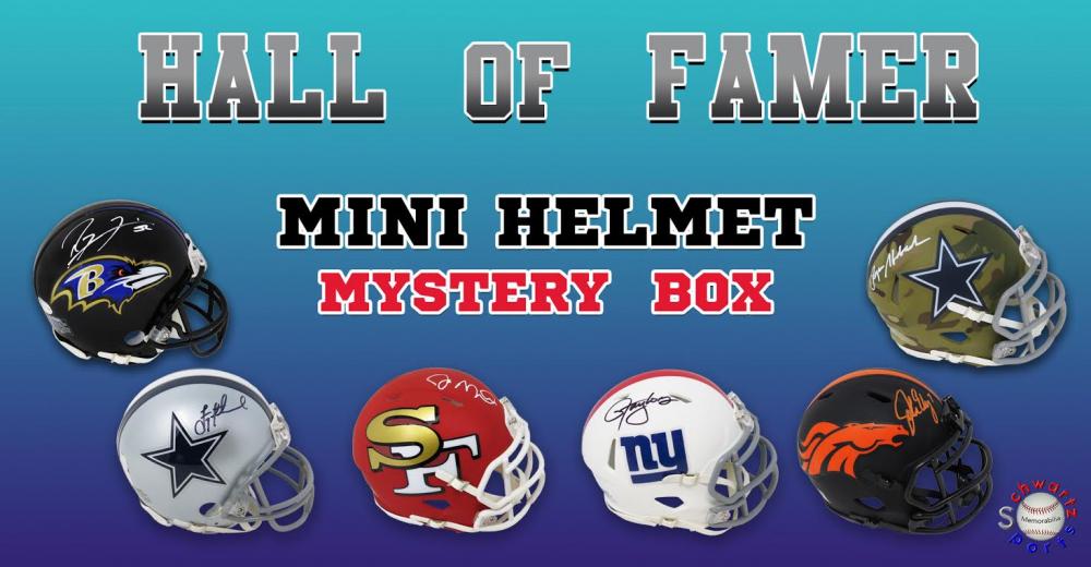 NFL HALL OF FAME MINI HELMET MYSTERY BOX (1 of 1)
