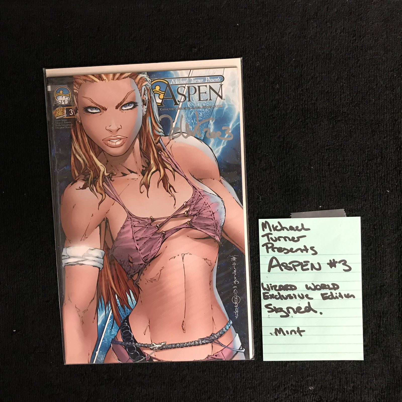 ASPEN #3 (WIZARD WORLD EXCLUSIVE EDITION) Signed by: ASPEN #3 (WIZARD WORLD EXCLUSIVE EDITION) Signed by Michael Turner
