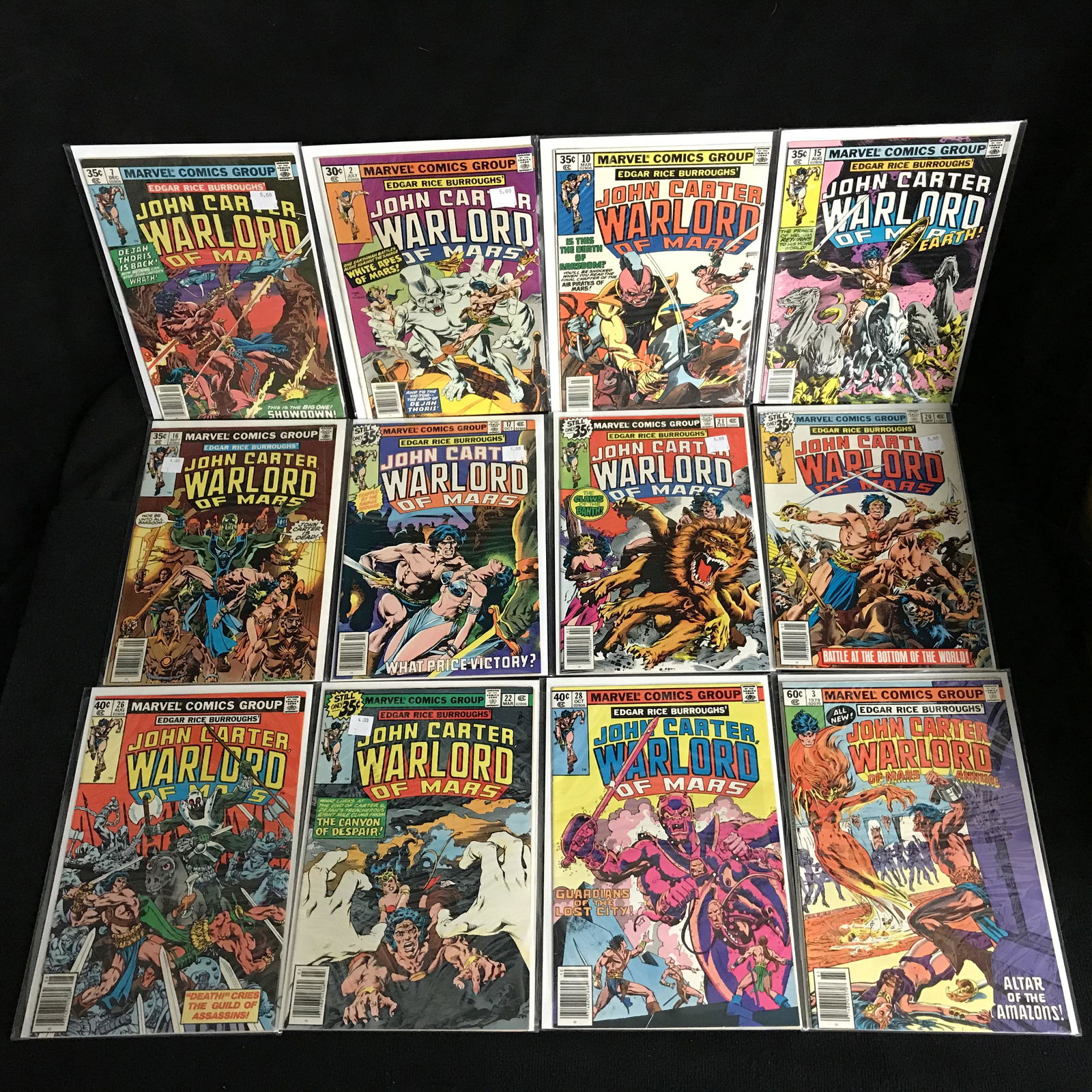 JOHN CARTER WARLORD OF MARS COMIC BOOK LOT (MARVEL (1 of 1)