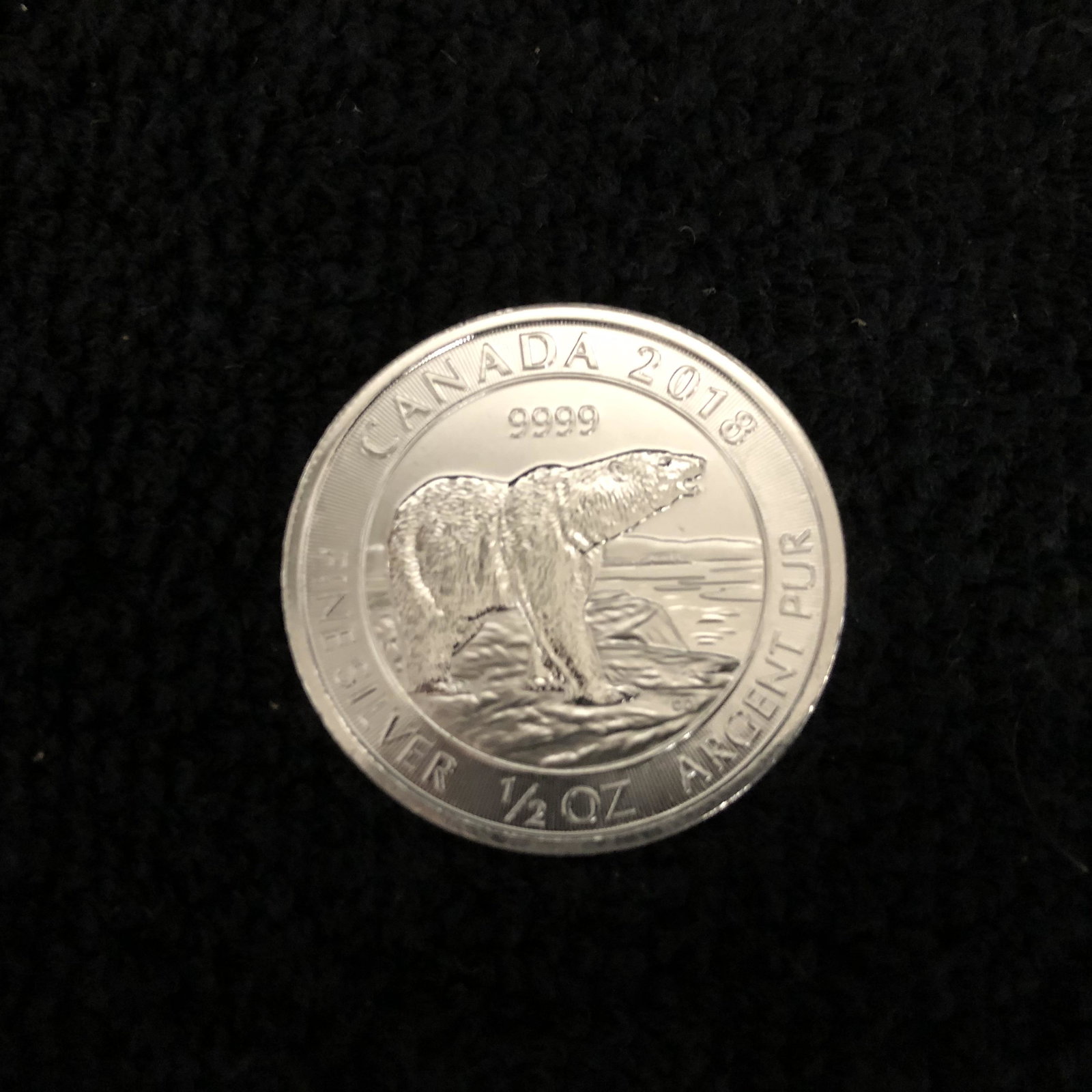 2018 Canada Polar Bear 9999 Silver 1/2 oz Coin $2 Canad: 2018 Canada Polar Bear 9999 Silver 1/2 oz Coin $2 Canadian Bullion - BK215