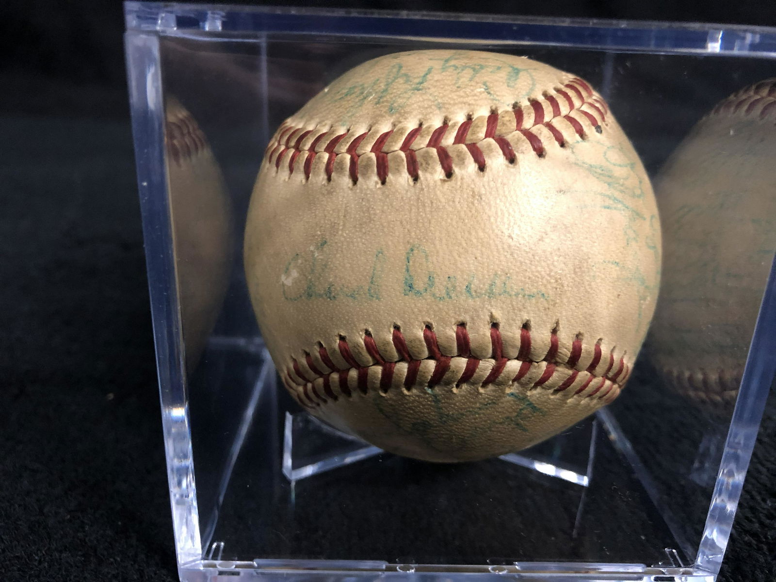 VINTAGE 1957 Milwaukee Braves Multi Signed Baseball ( P (1 of 6)