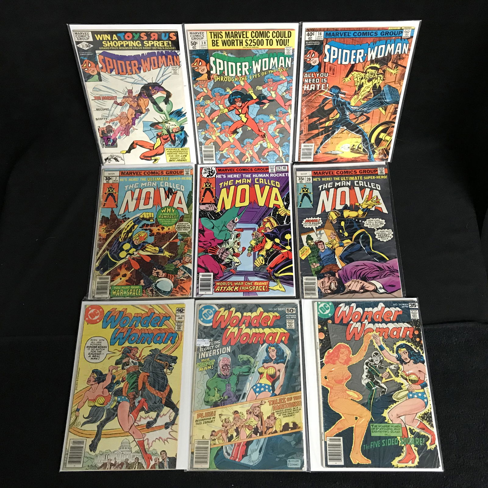 MARVEL/ DC COMICS BOOK LOT (SPIDER-WOMAN, WONDER WOMAN, (1 of 1)