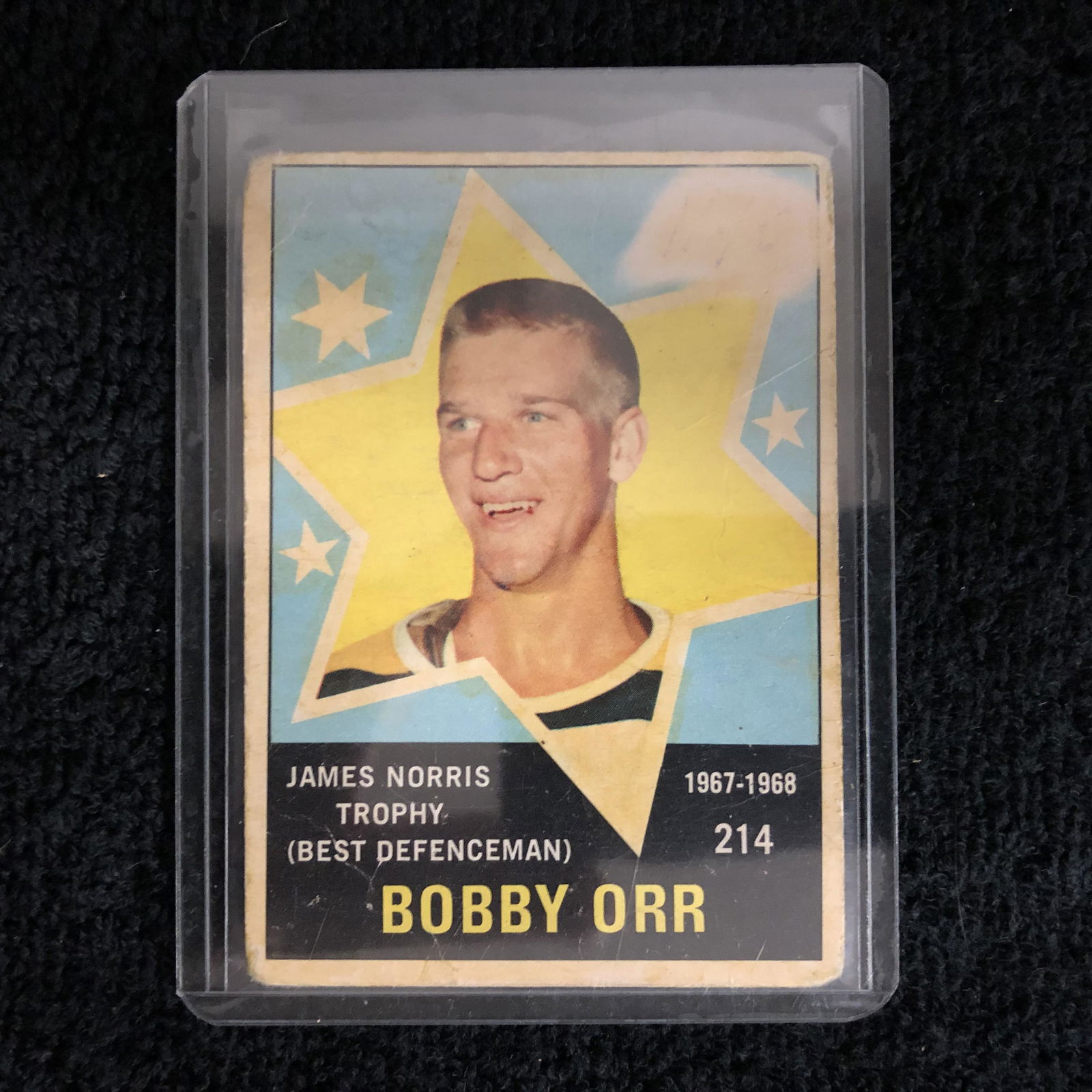 1968-69 O-PEE-CHEE #214 BOBBY ORR (JAMES NORRIS TROPHY (1 of 2)