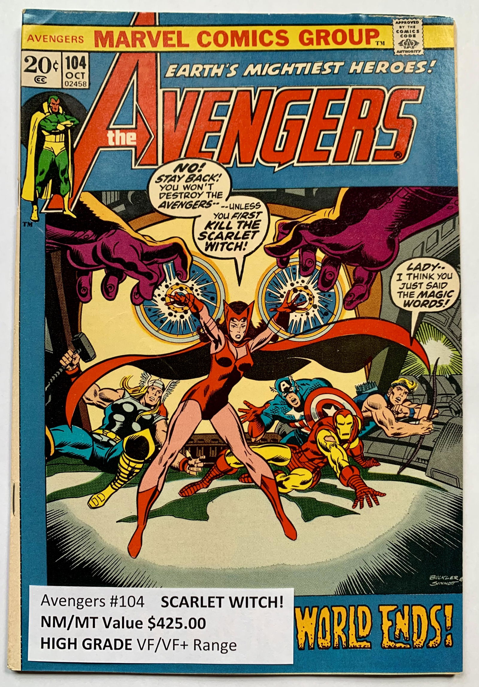 THE AVENGERS #104 (MARVEL COMICS) (1 of 1)