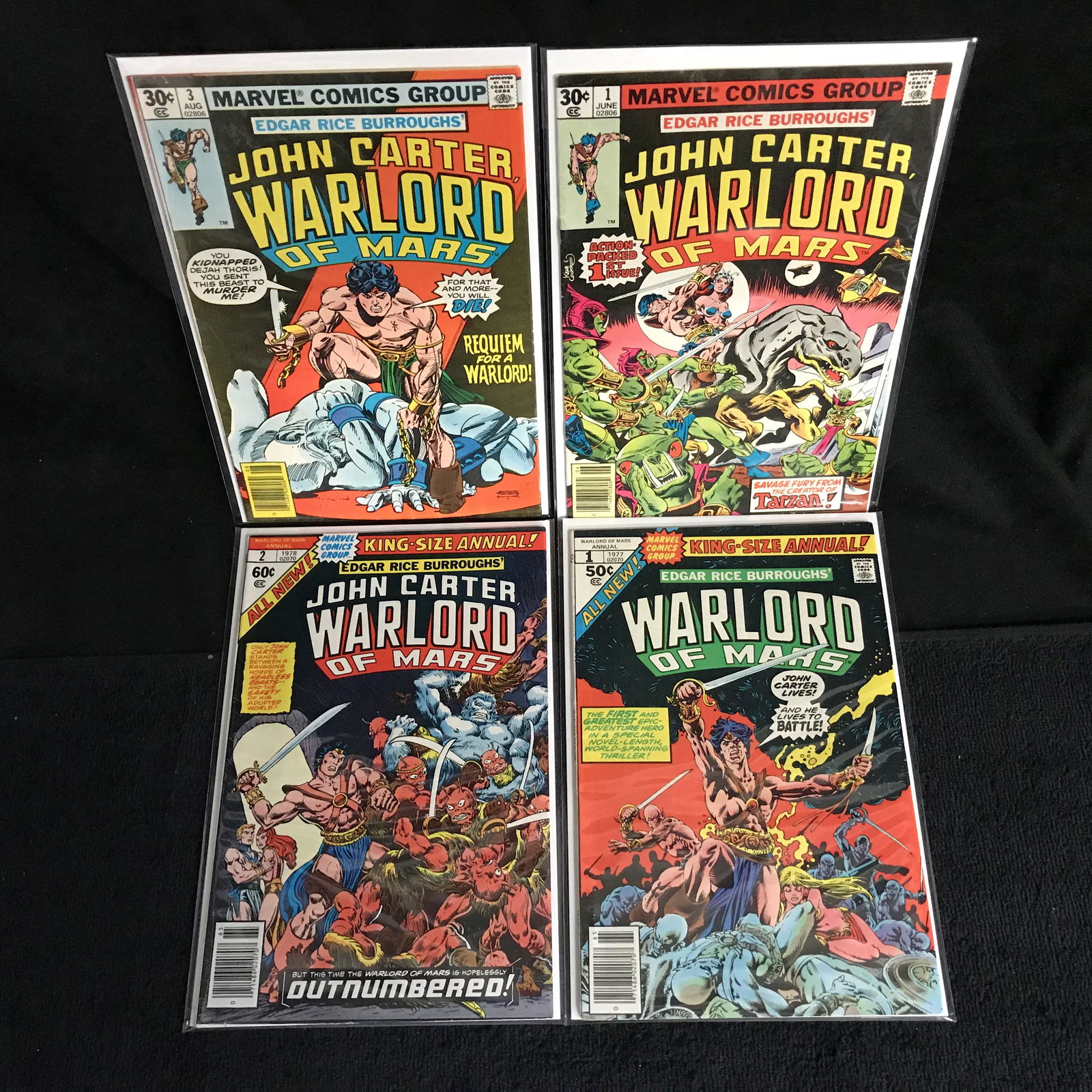 JOHN CARTER WARLORD OF MARS COMIC BOOK LOT (MARVEL (1 of 1)