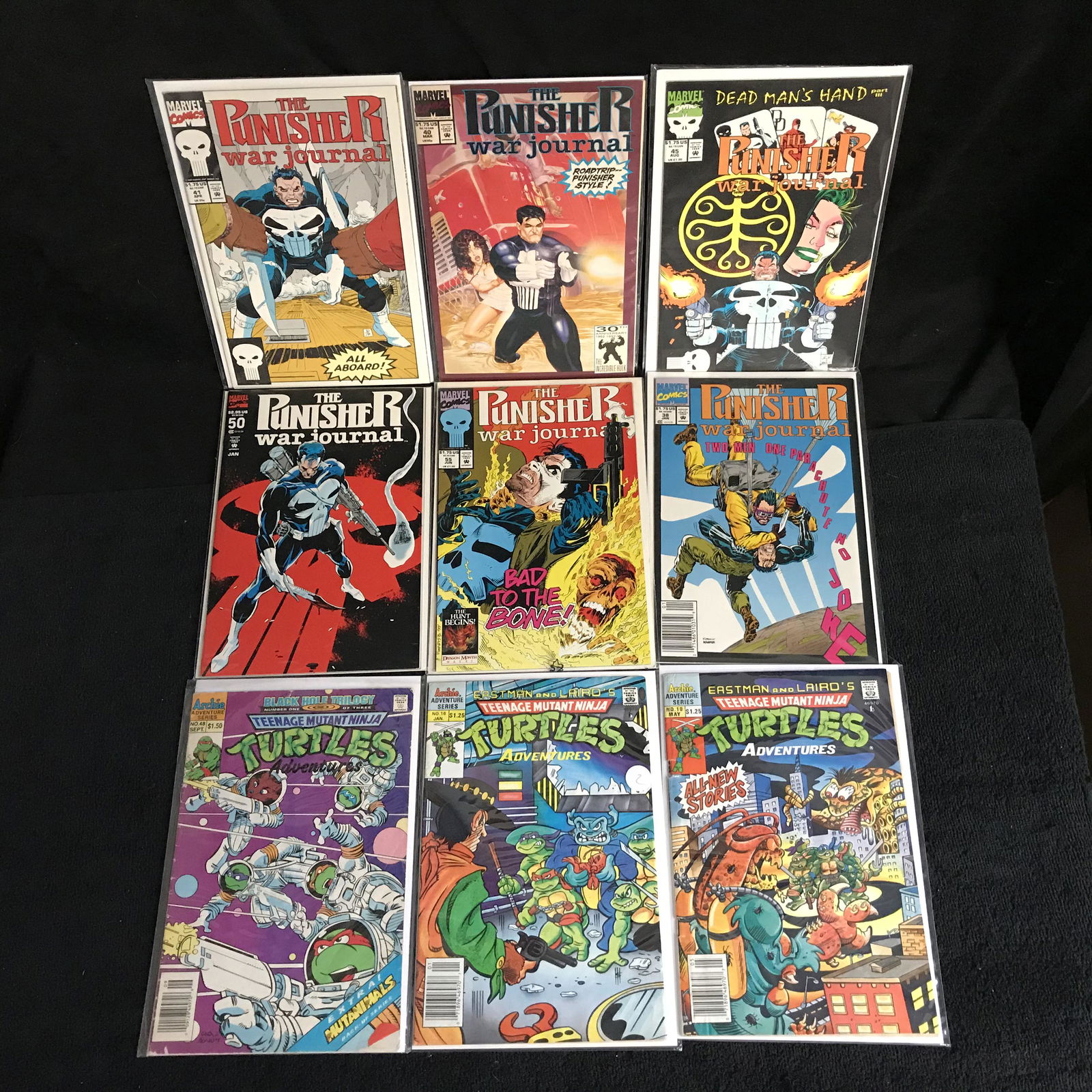 THE PUNISHER WAR JOURNAL/ NINJA TURTLES COMIC BOOK LOT (1 of 1)