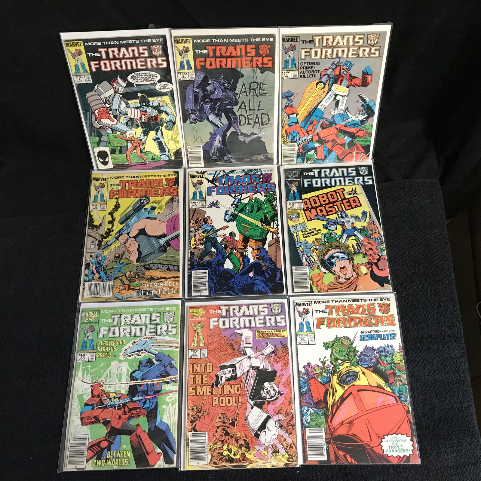 THE TRANSFORMERS COMIC BOOK LOT (MARVEL COMICS) (1 of 1)