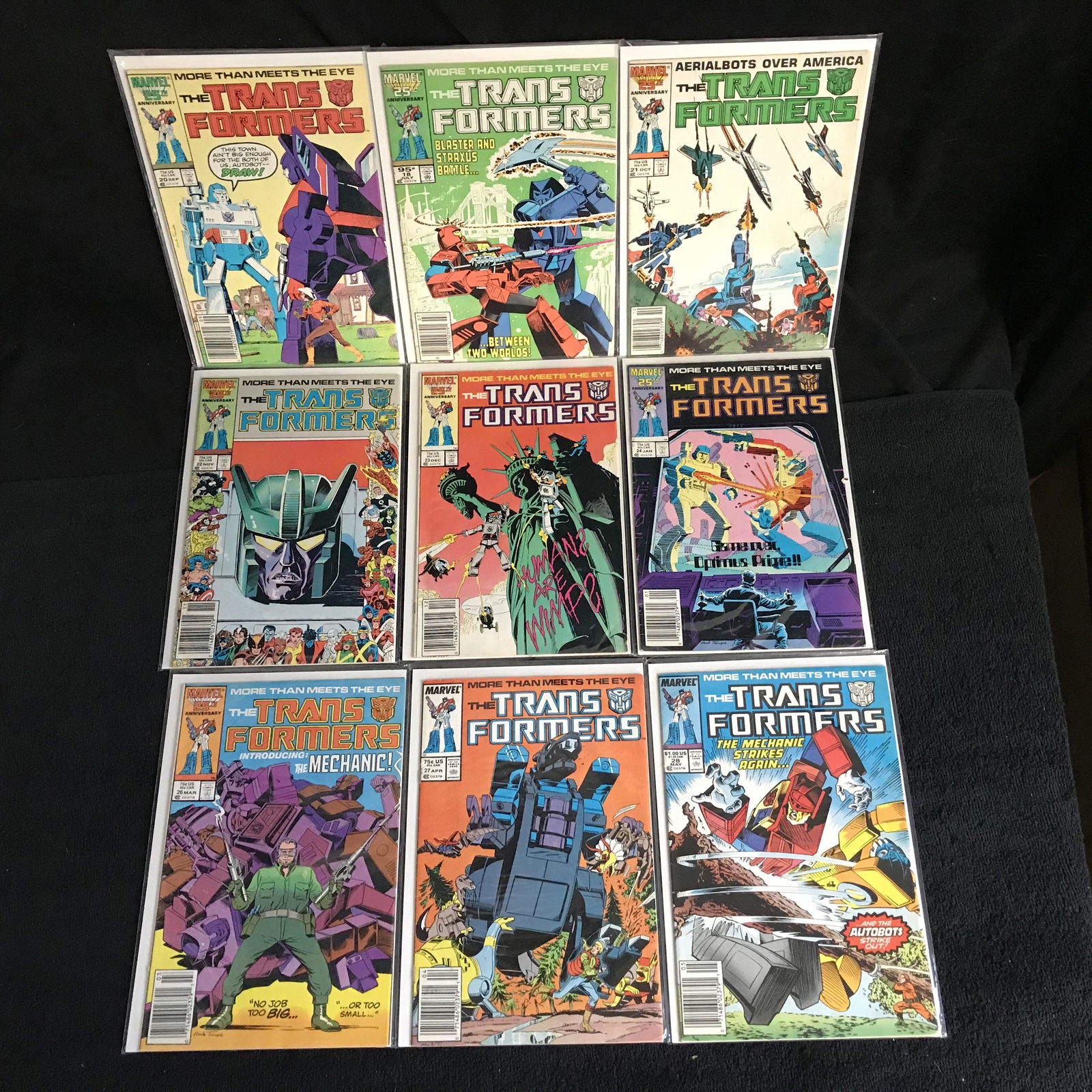 THE TRANSFORMERS COMIC BOOK LOT (MARVEL COMICS) (1 of 1)