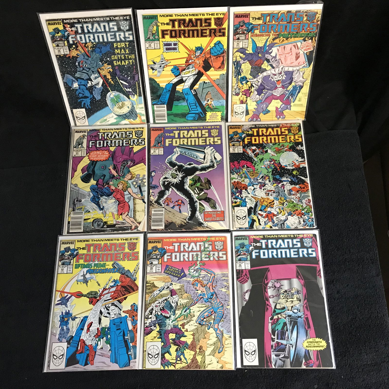 THE TRANSFORMERS COMIC BOOK LOT (MARVEL COMICS) (1 of 1)