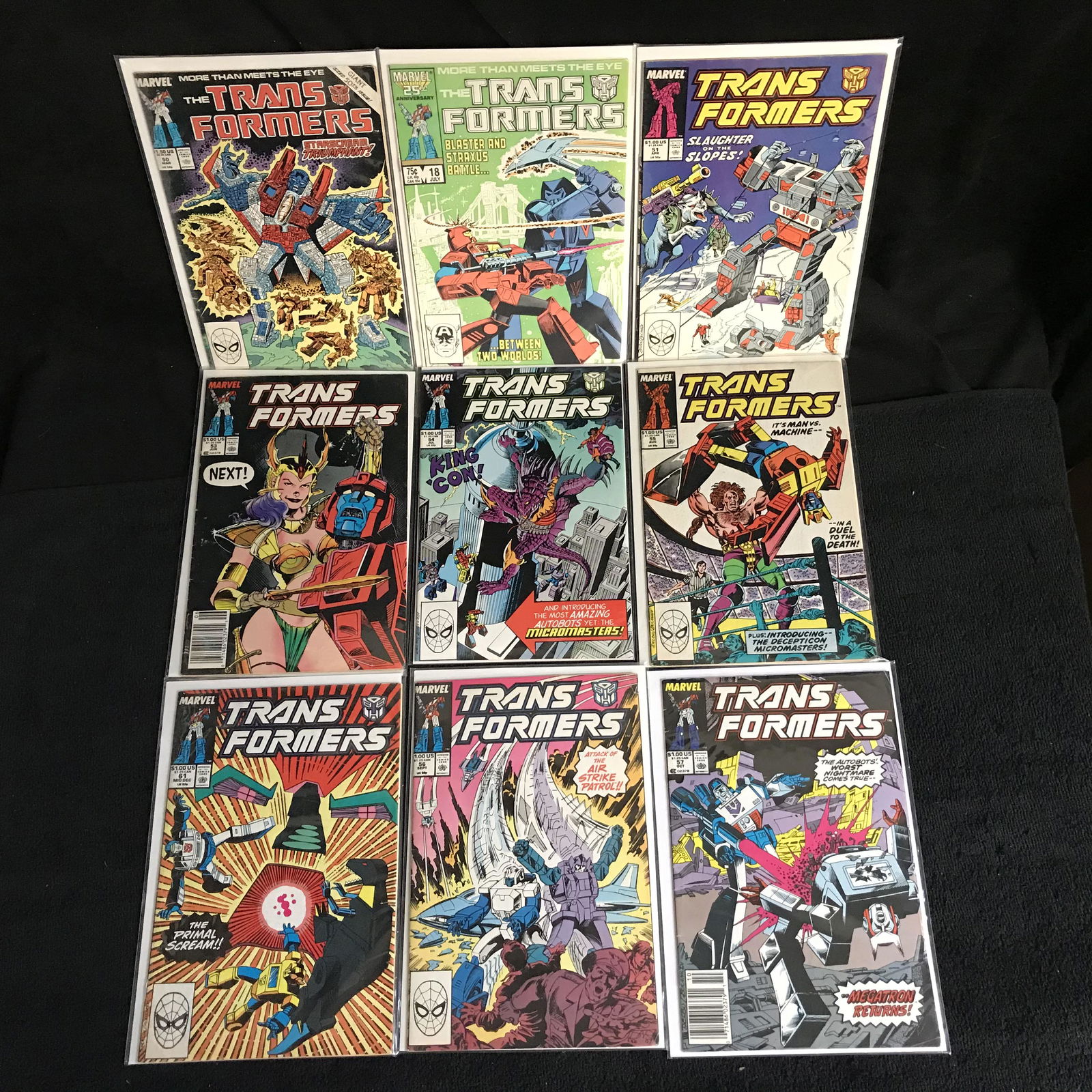 THE TRANSFORMERS COMIC BOOK LOT (MARVEL COMICS) (1 of 1)